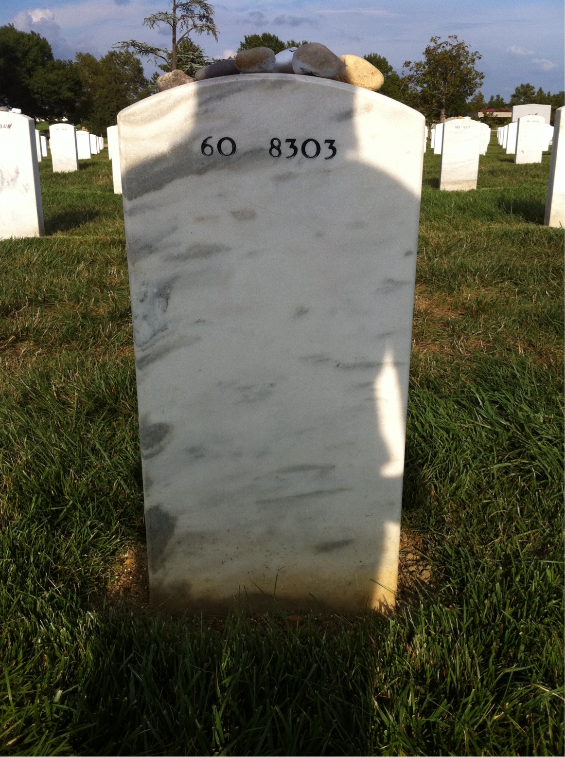 Back of headstone — Joseph Andres