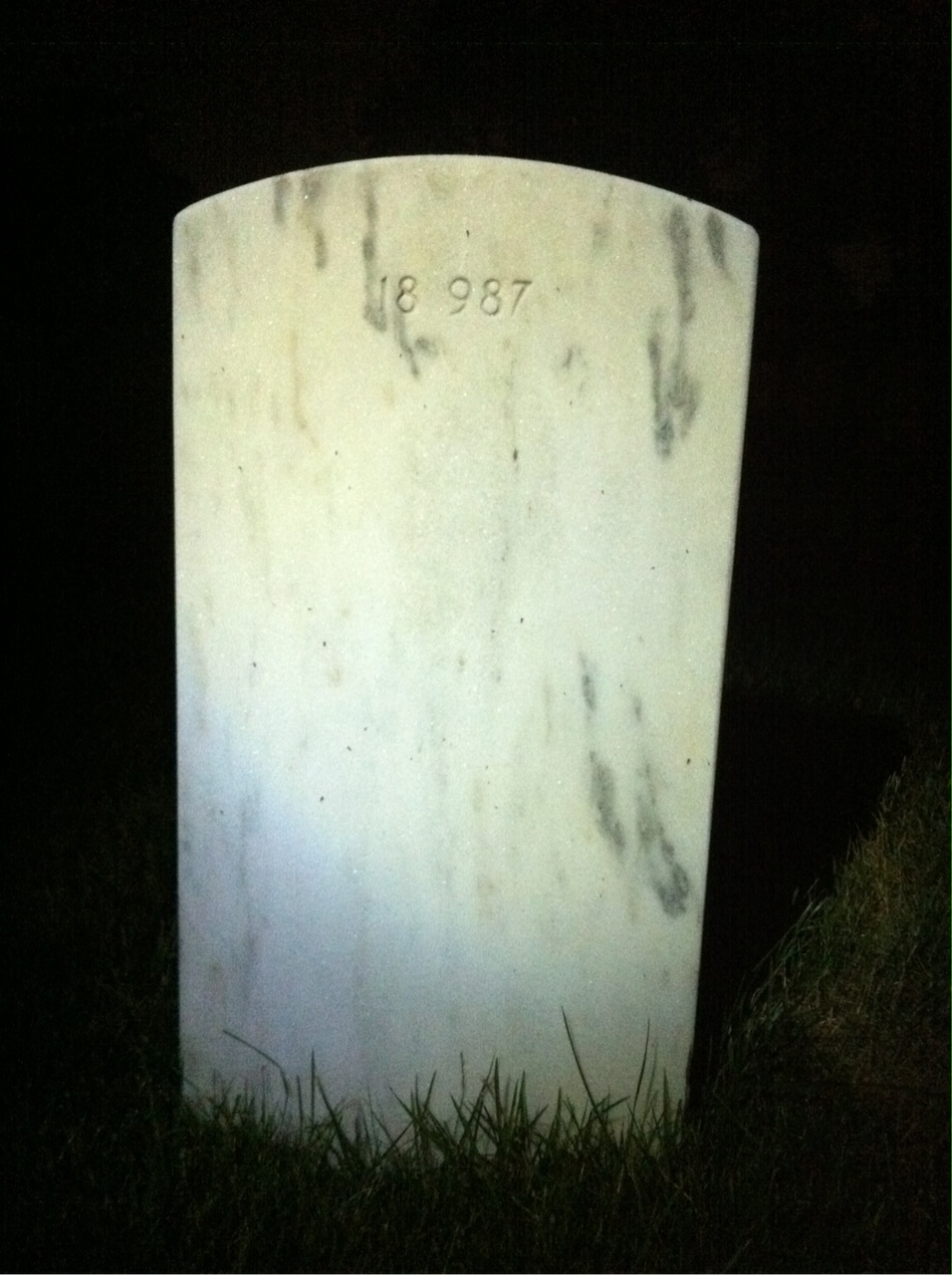 Back of headstone — Clare Biggs
