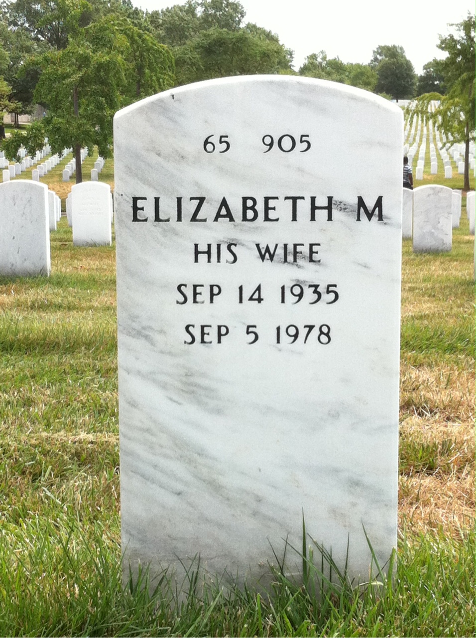 Back of headstone — James Grego