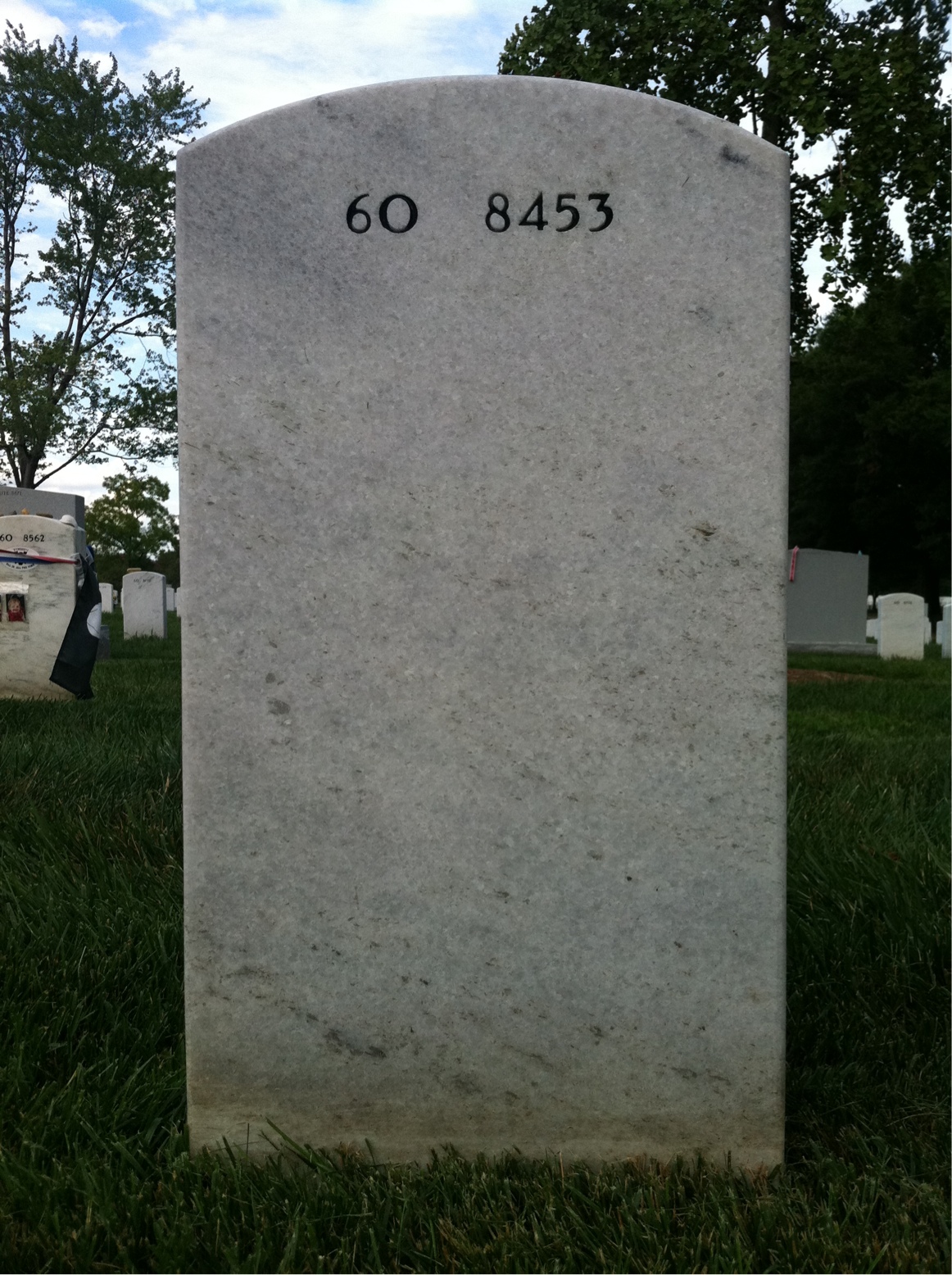 Back of headstone — Christopher Anderson