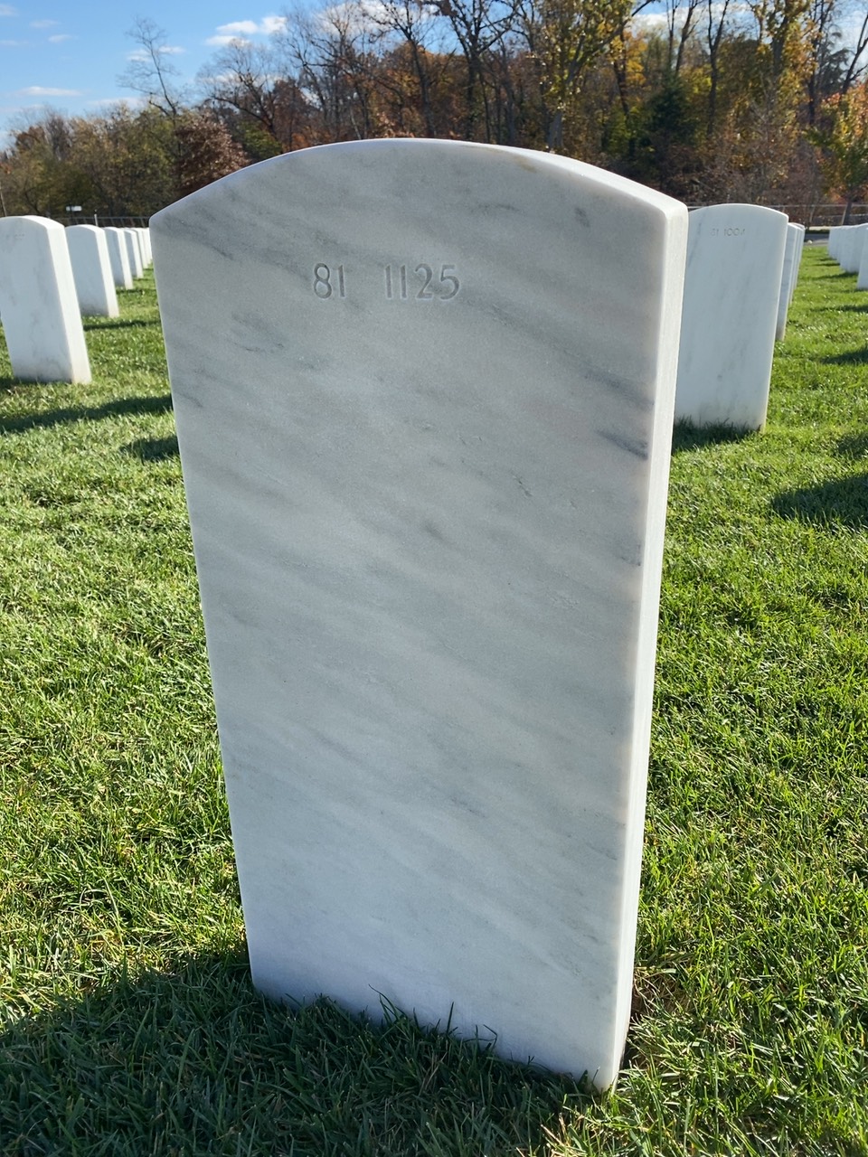 Back of headstone — William Stanley Emmerich