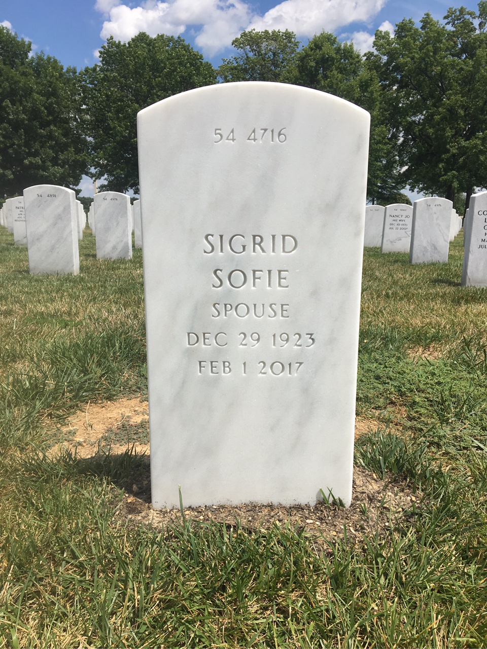 Back of headstone — Charles Corzatt