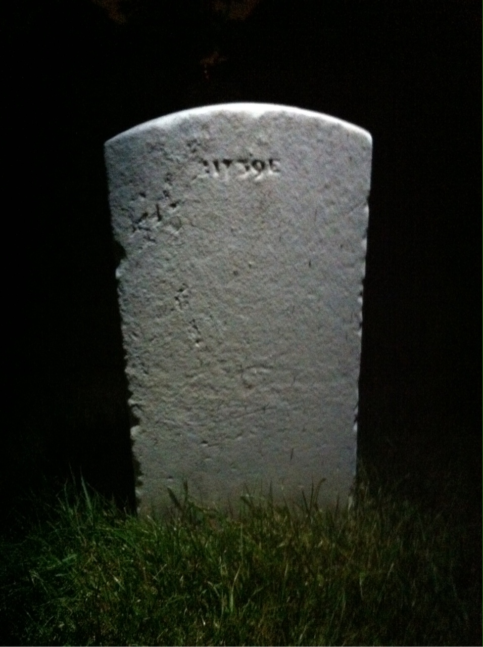 Back of headstone — Joseph Alvarez