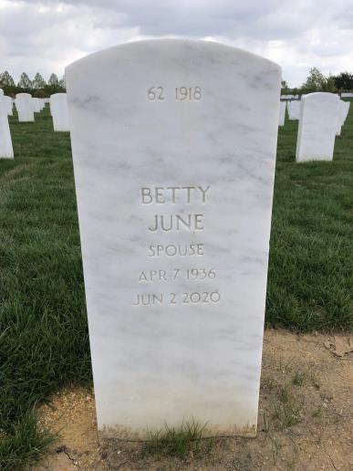 Back of headstone — James Blake