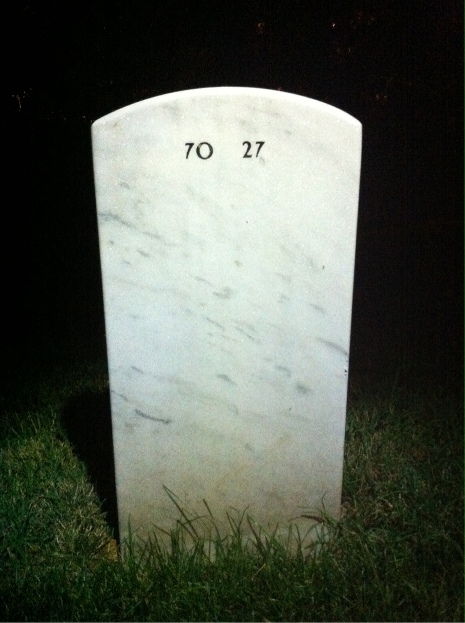 Back of headstone — Myron Rosenberg