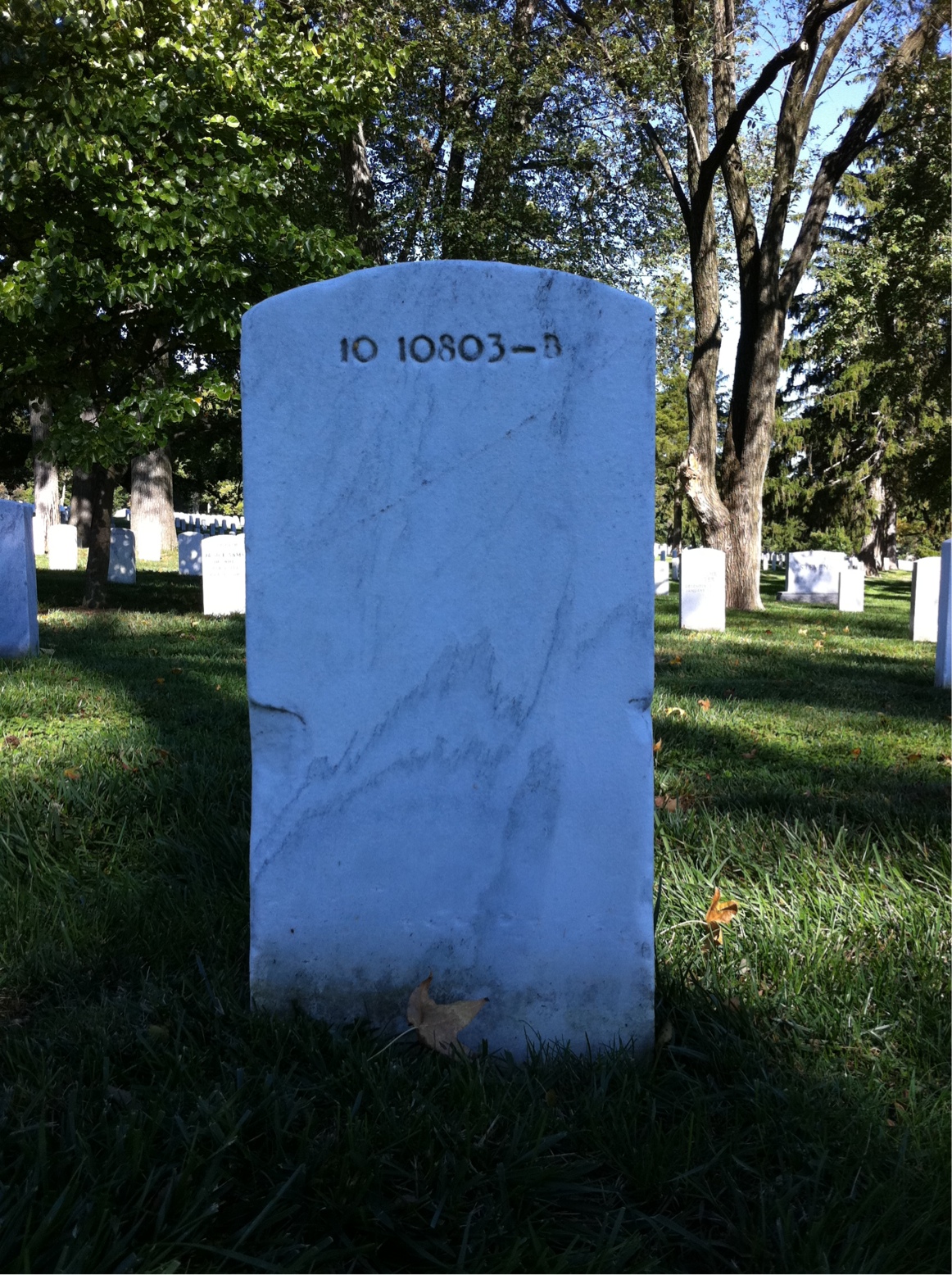 Back of headstone — Michael Murphy