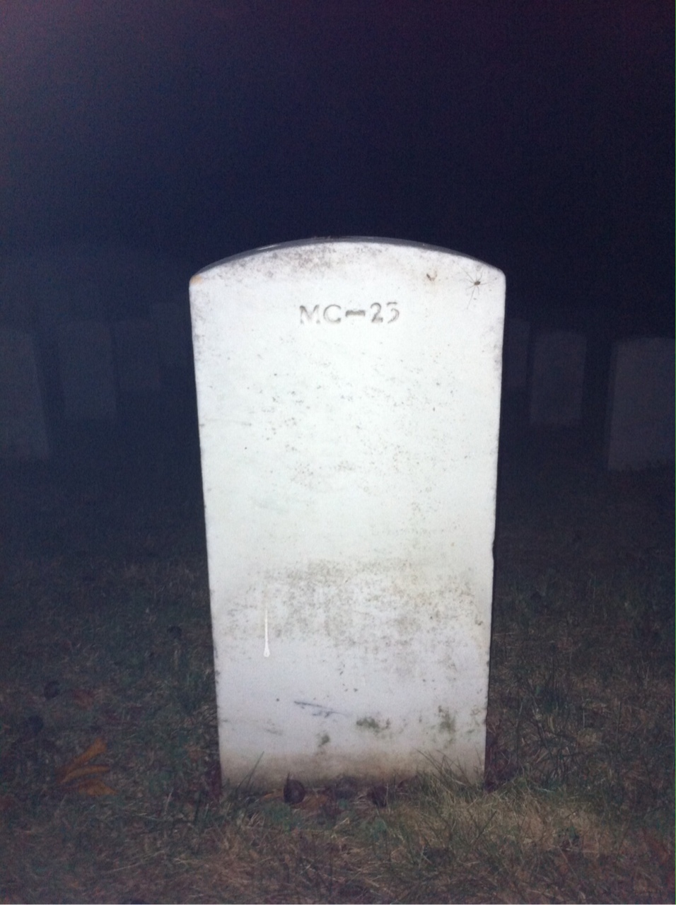 Back of headstone — Hodgen Montague