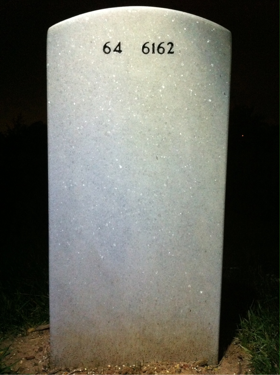 Back of headstone — Meredith Standley