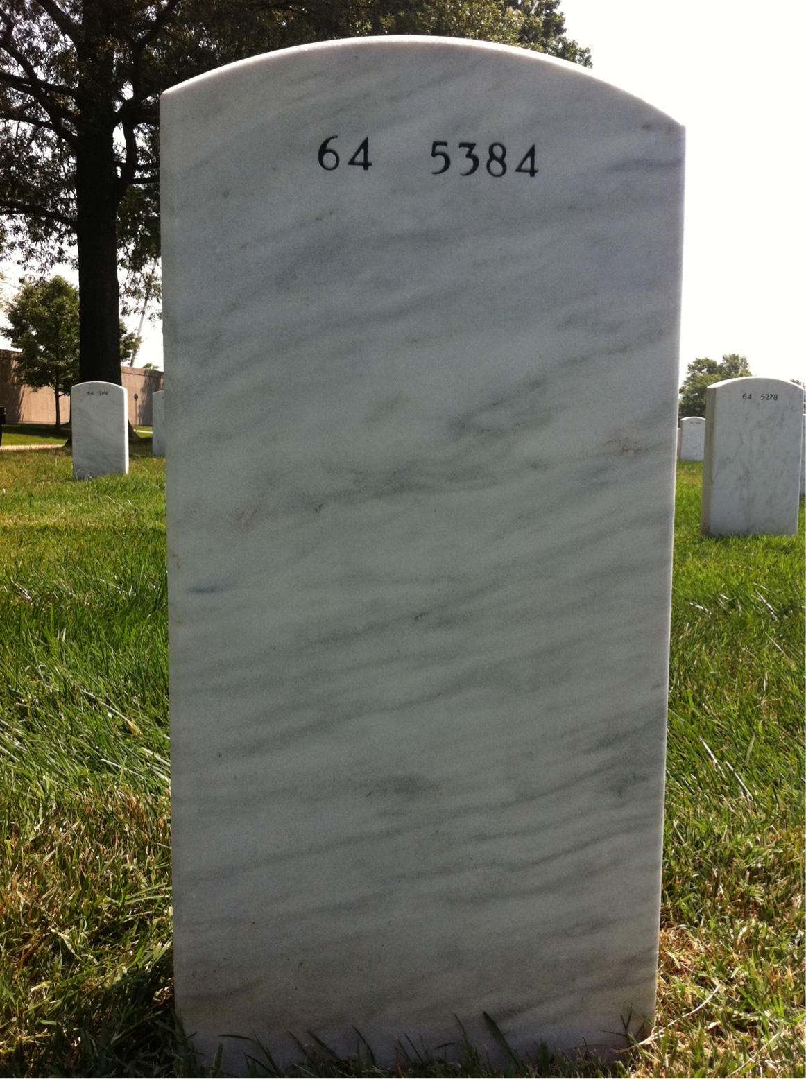 Back of headstone — Philip Myers