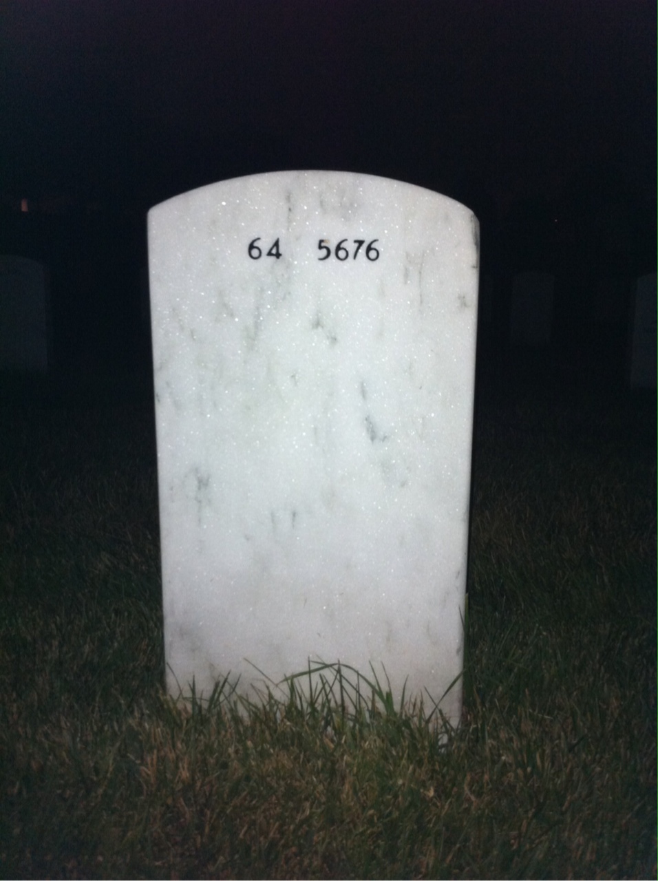 Back of headstone — Bill Sapp