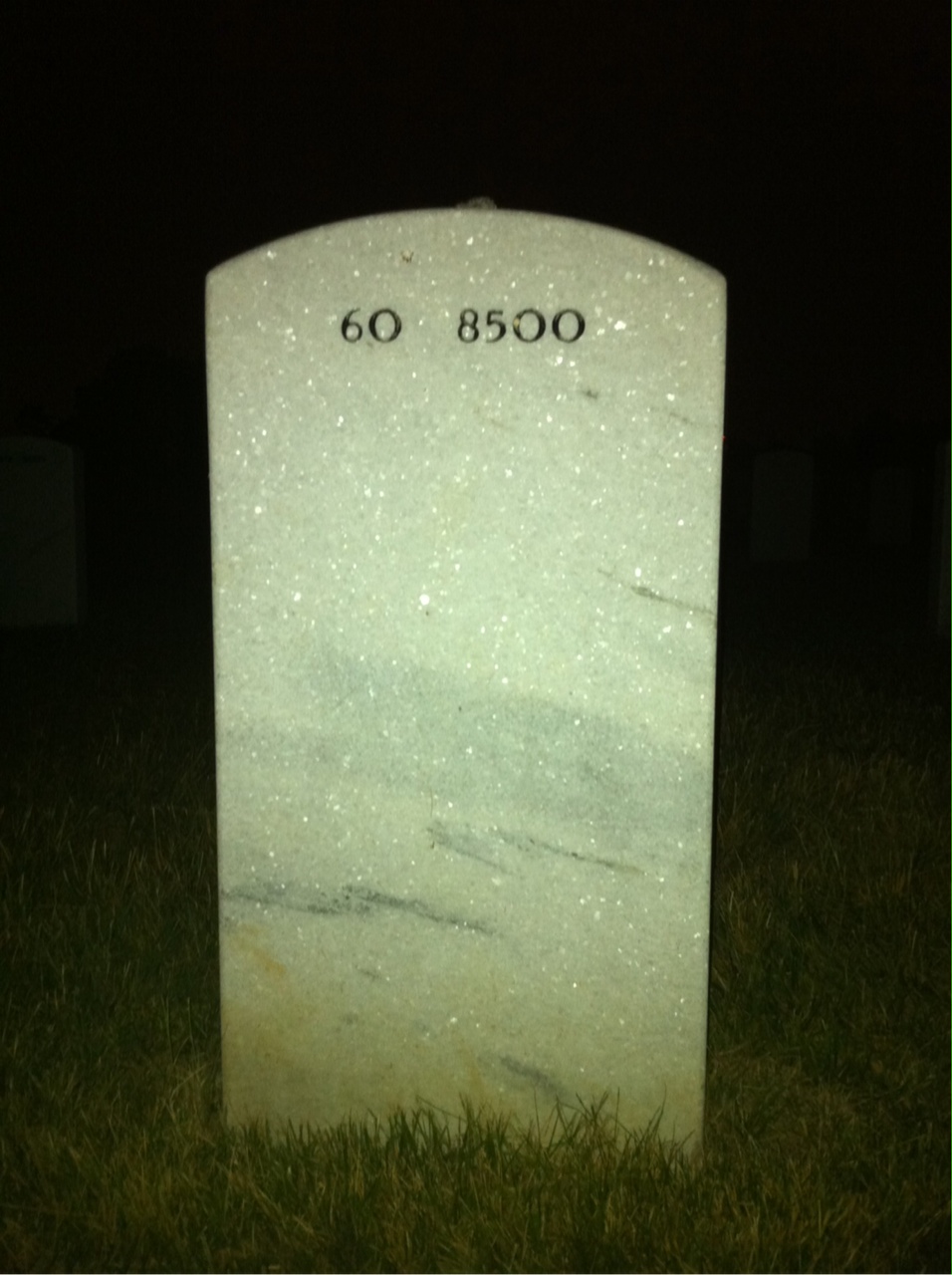 Back of headstone — Raymond Allen