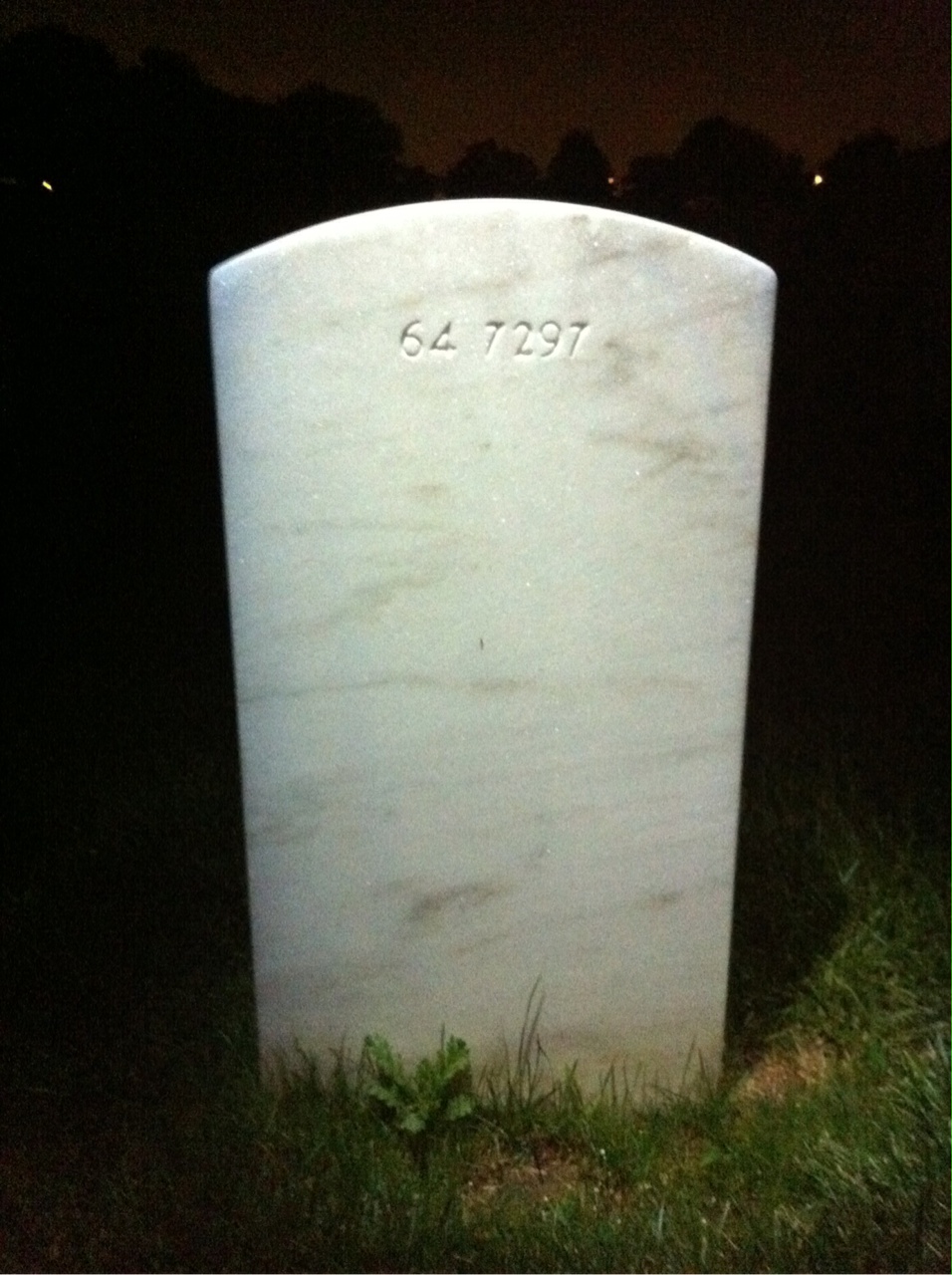 Back of headstone — Donald Arnts