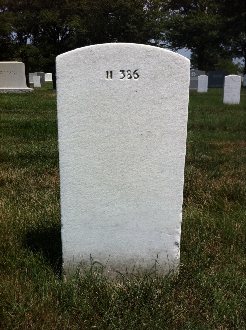 Back of headstone — Helen Murphy