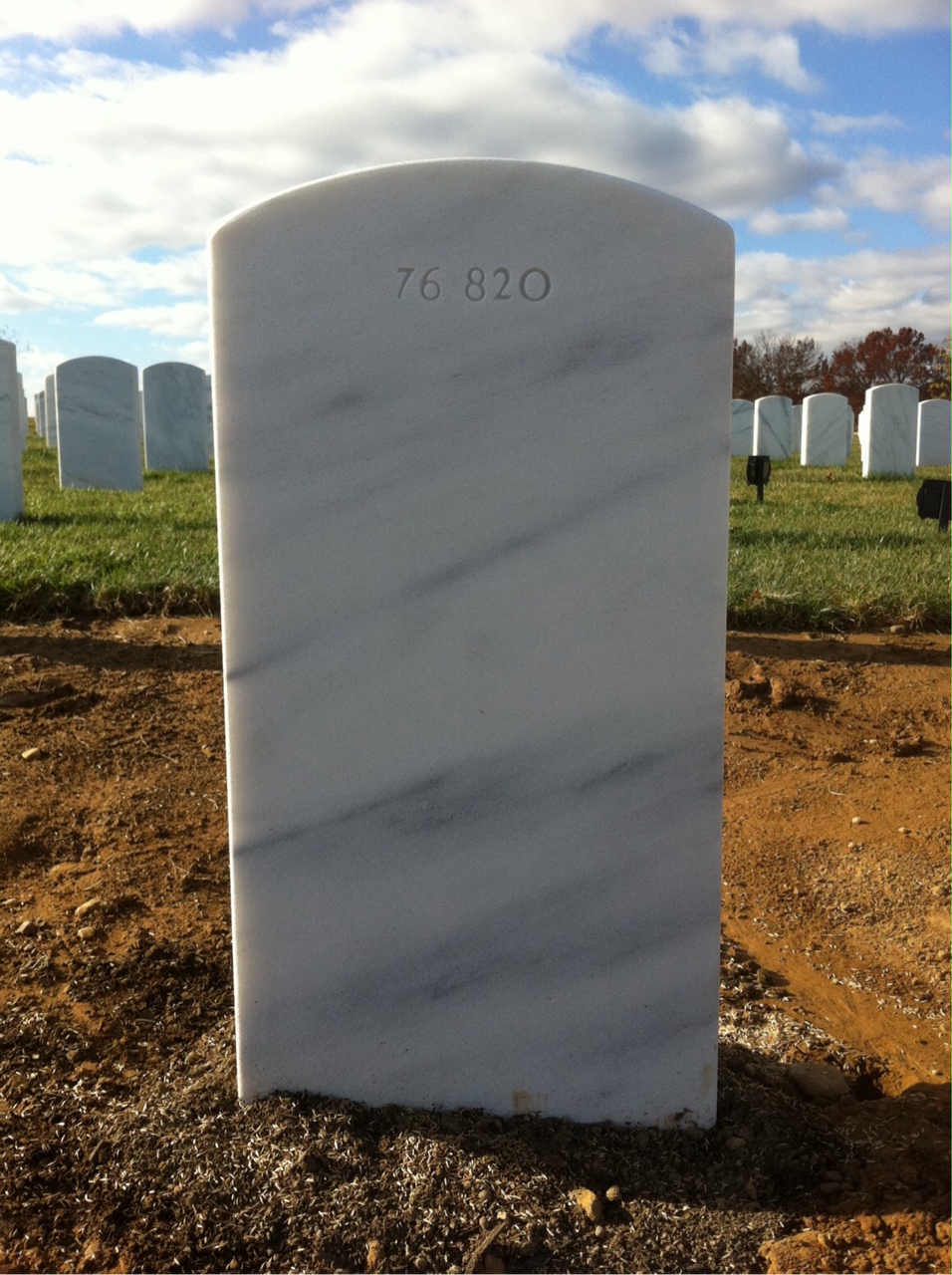 Back of headstone — Michael Mueller
