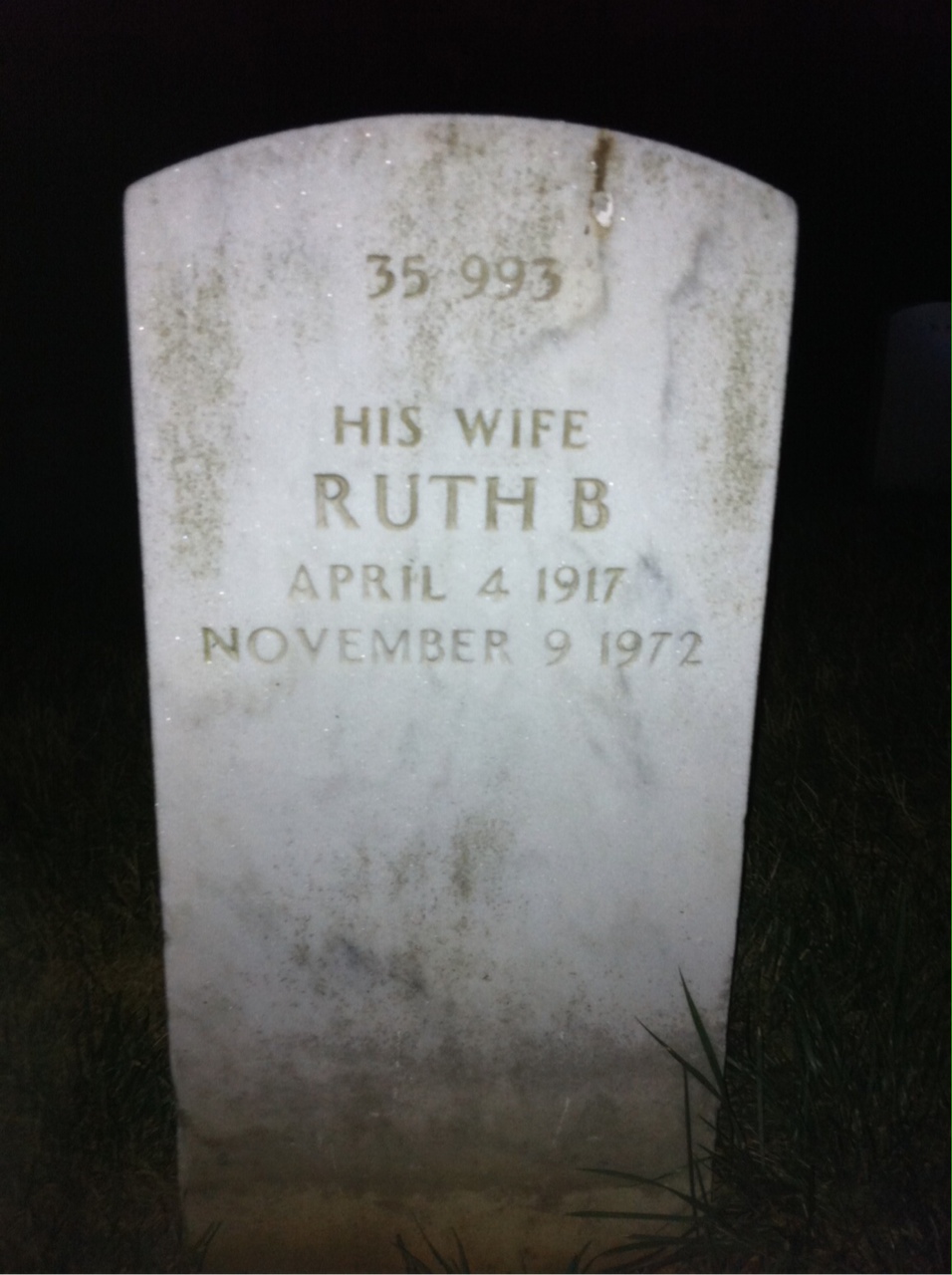 Back of headstone — Richard Mulcahy