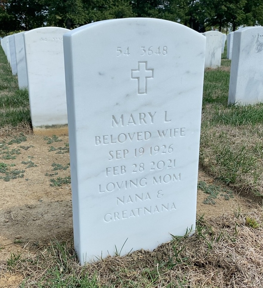 Back of headstone — William Domedion