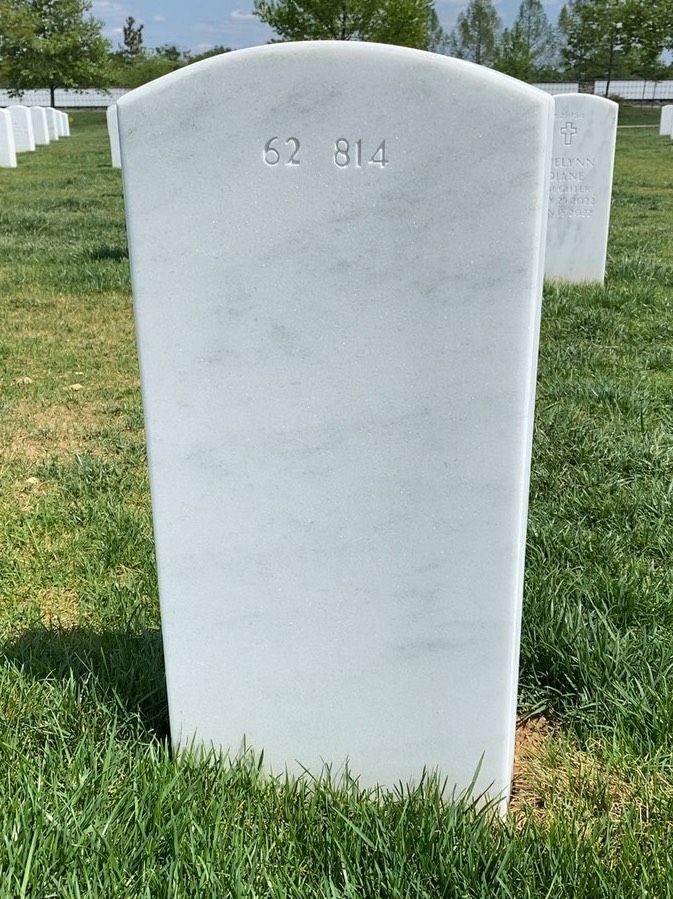 Back of headstone — Mack Gammon