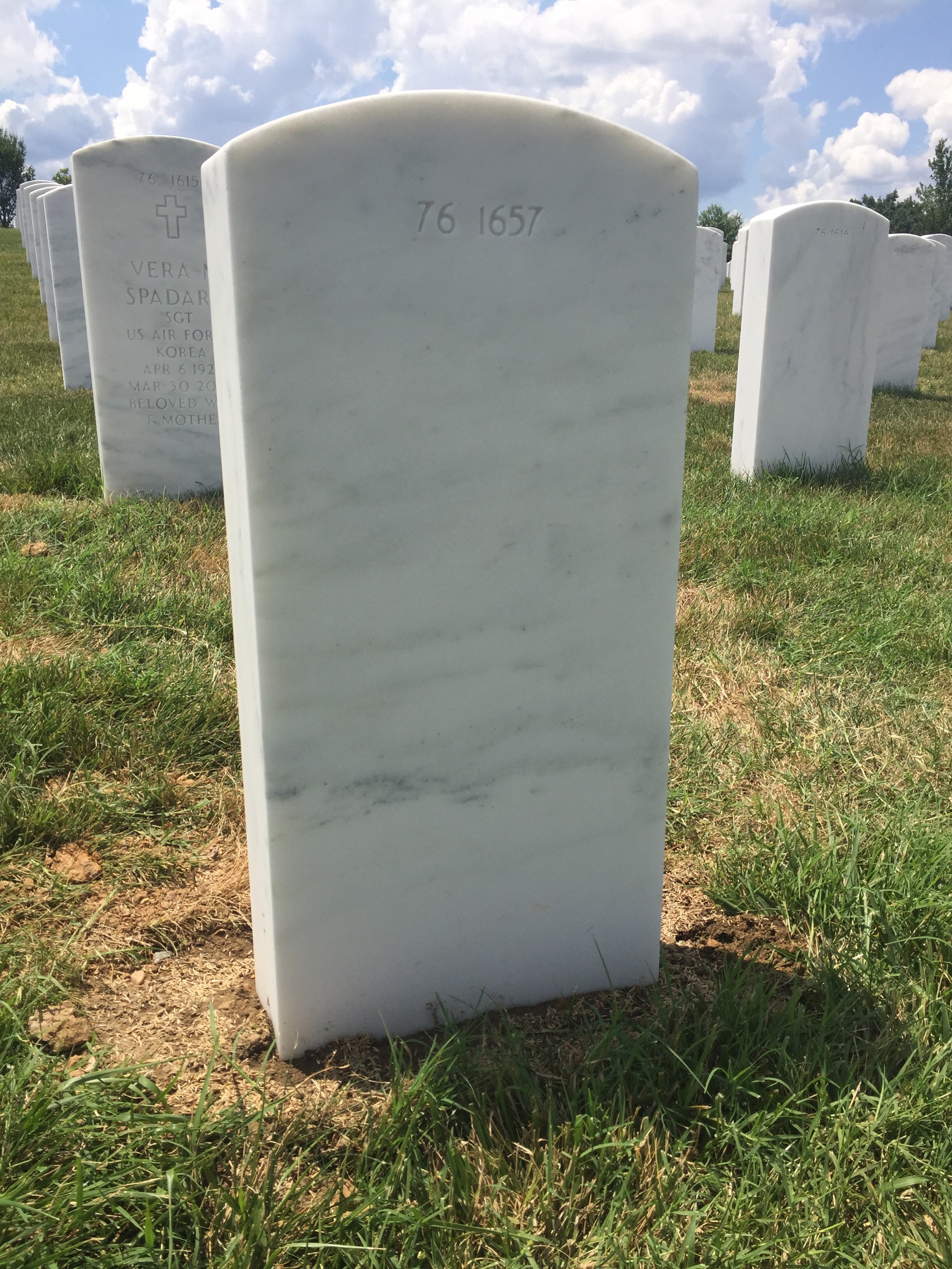 Back of headstone — William Mulcahy