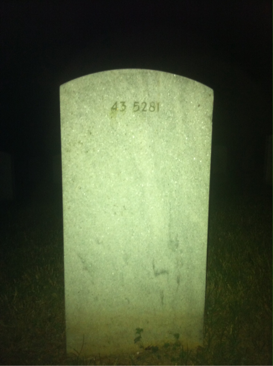 Back of headstone — Nellie Mursick