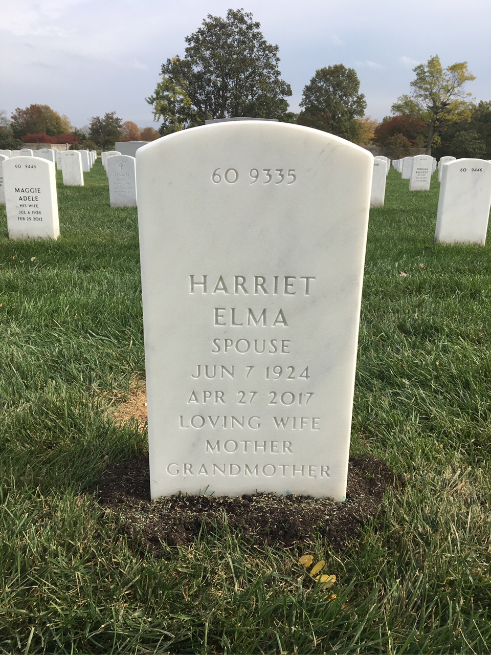 Back of headstone — Jack White