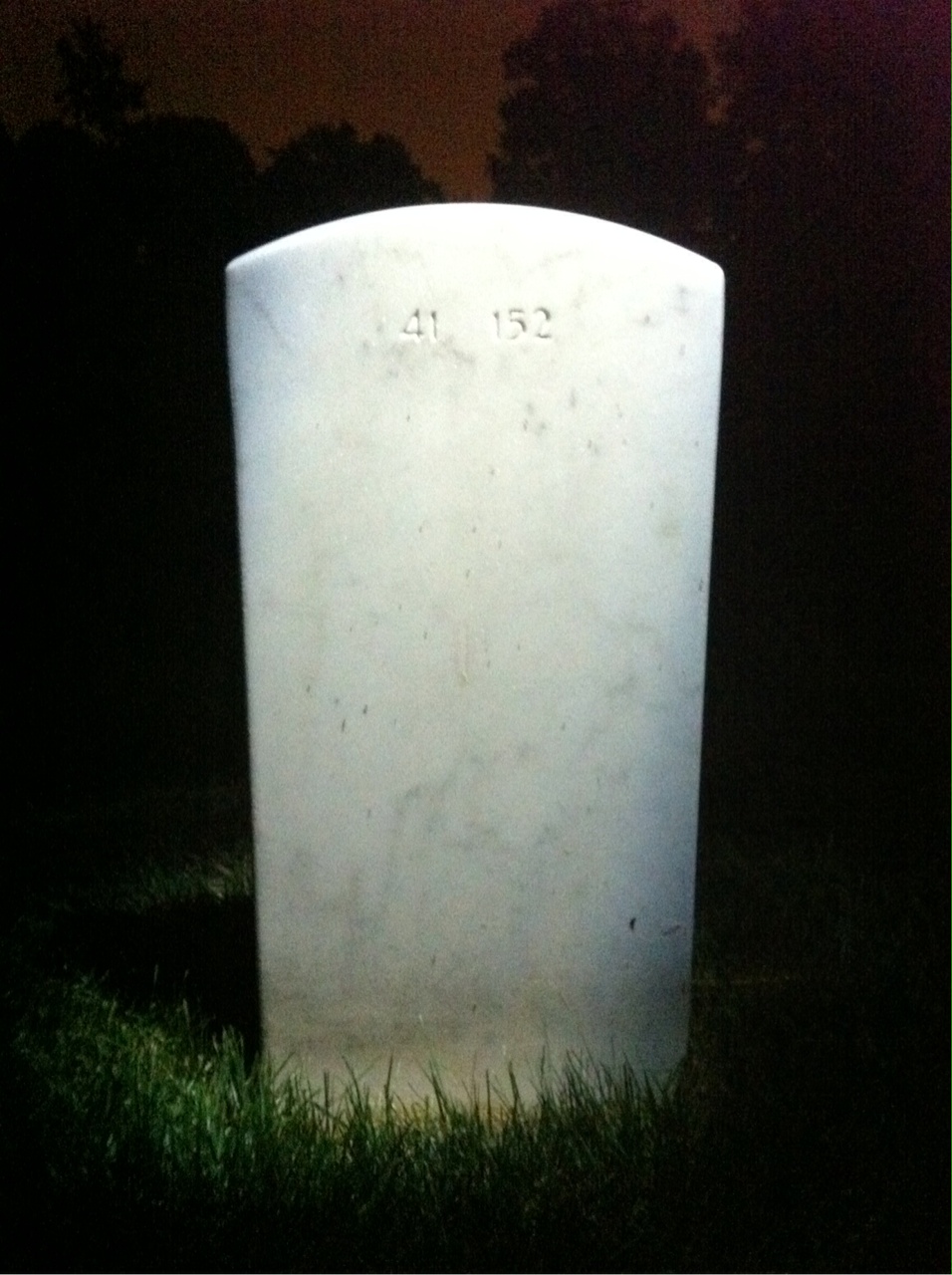 Back of headstone — Wirt Jackson