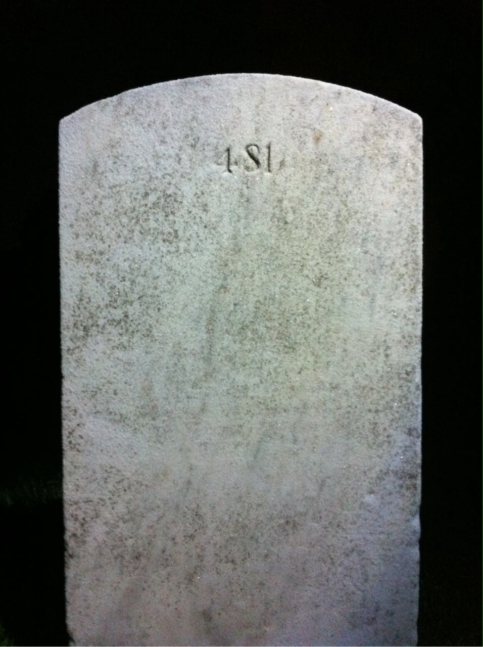 Back of headstone — Chester Babcock