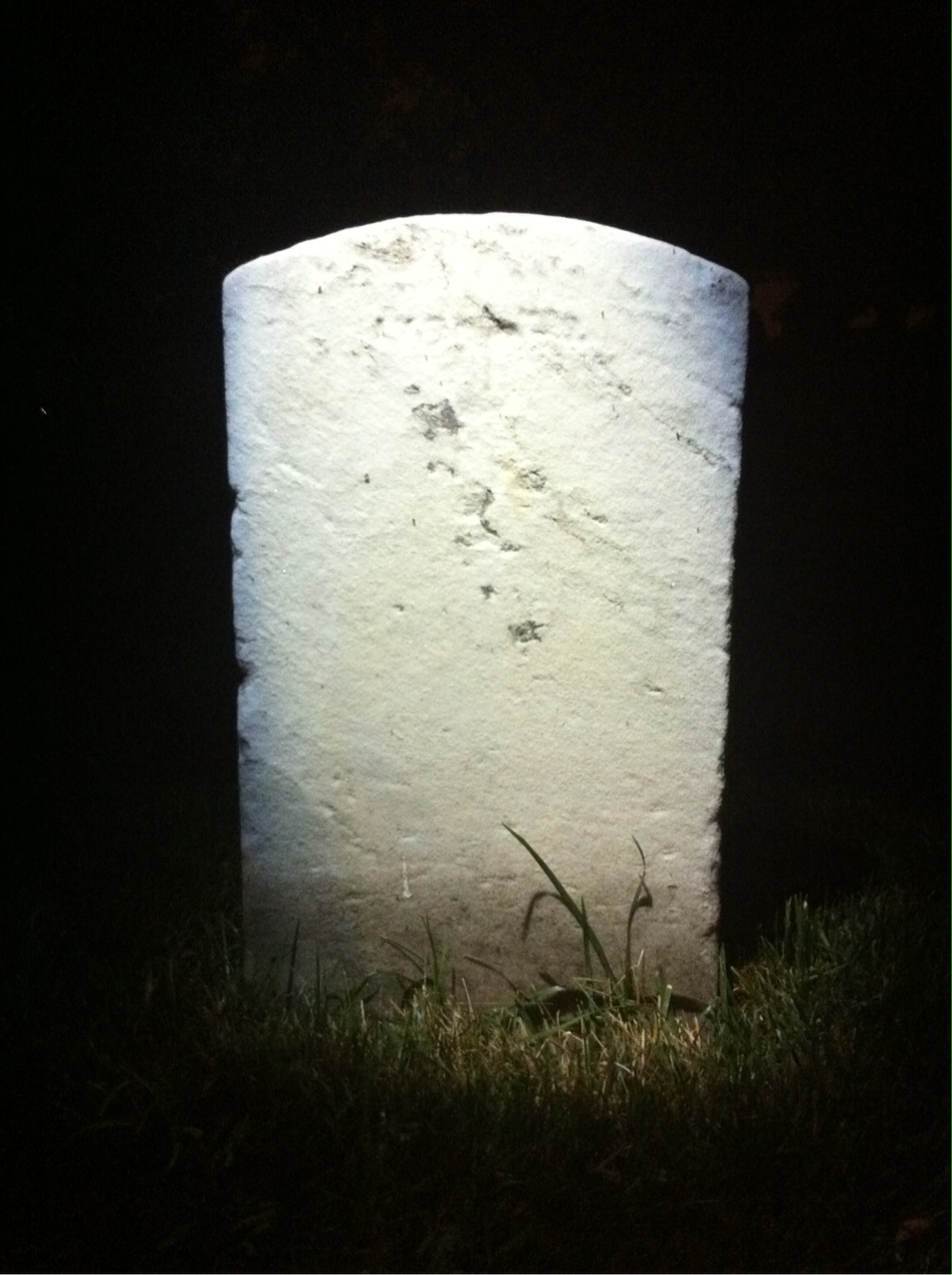 Back of headstone — Ira Midgett
