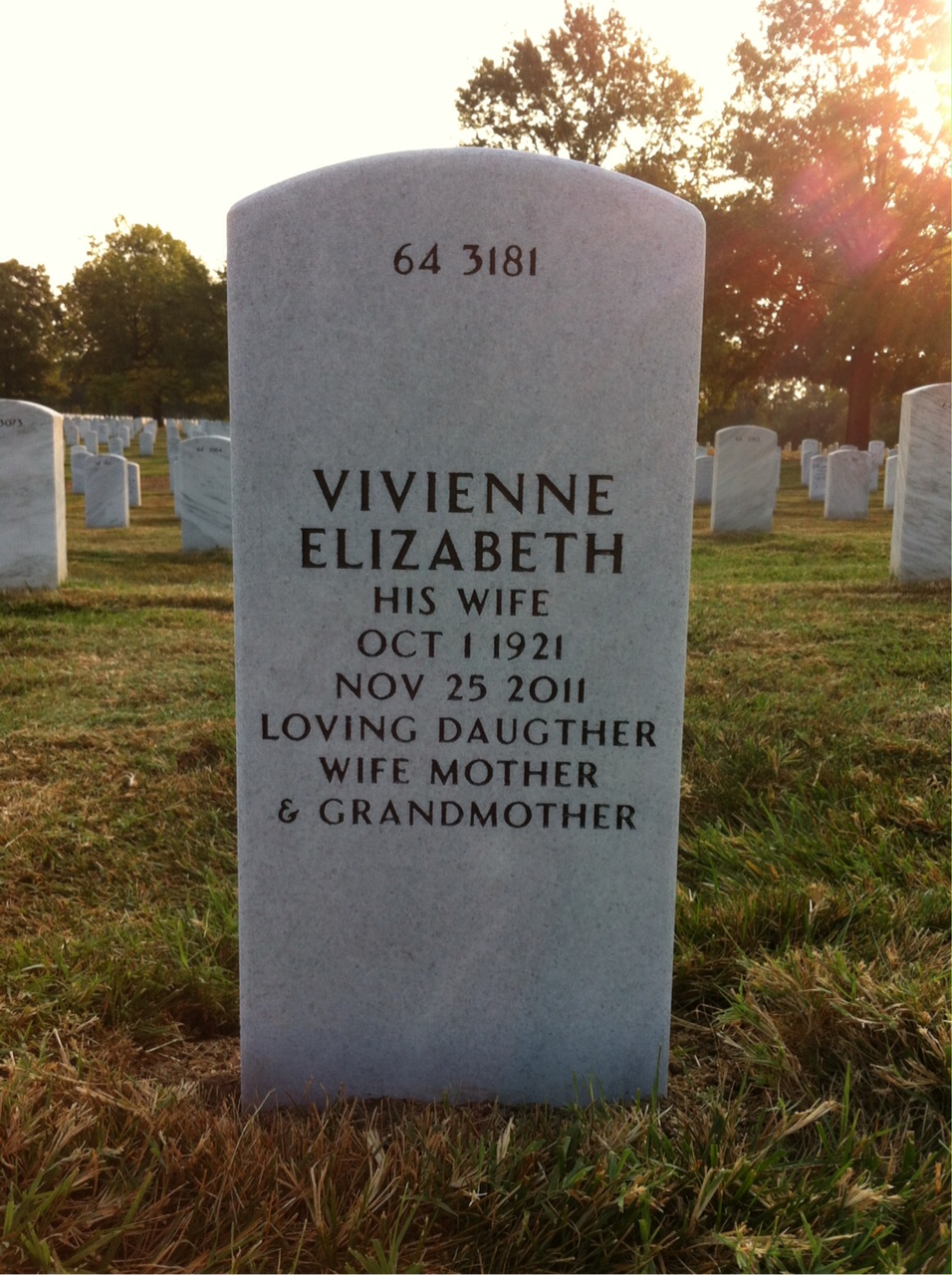 Back of headstone — William Norton