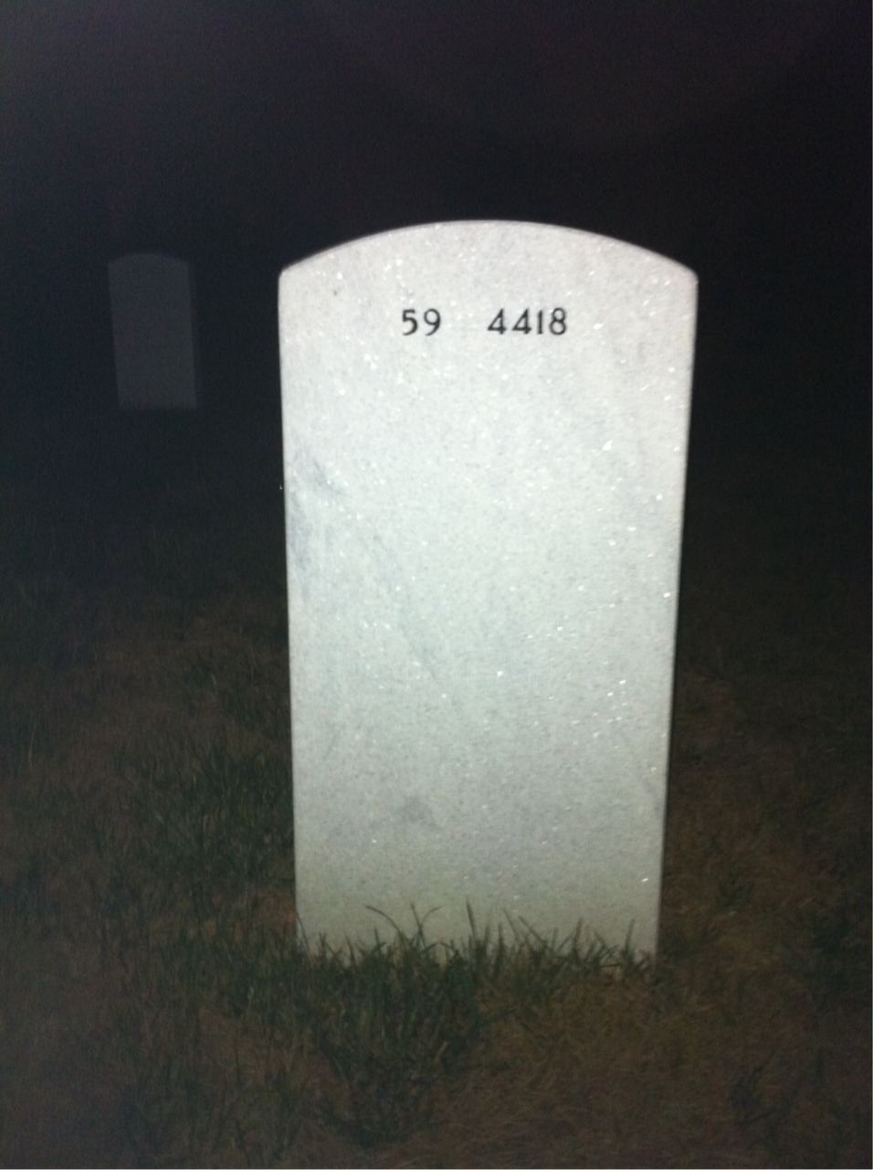 Back of headstone — Francis Mcintyre