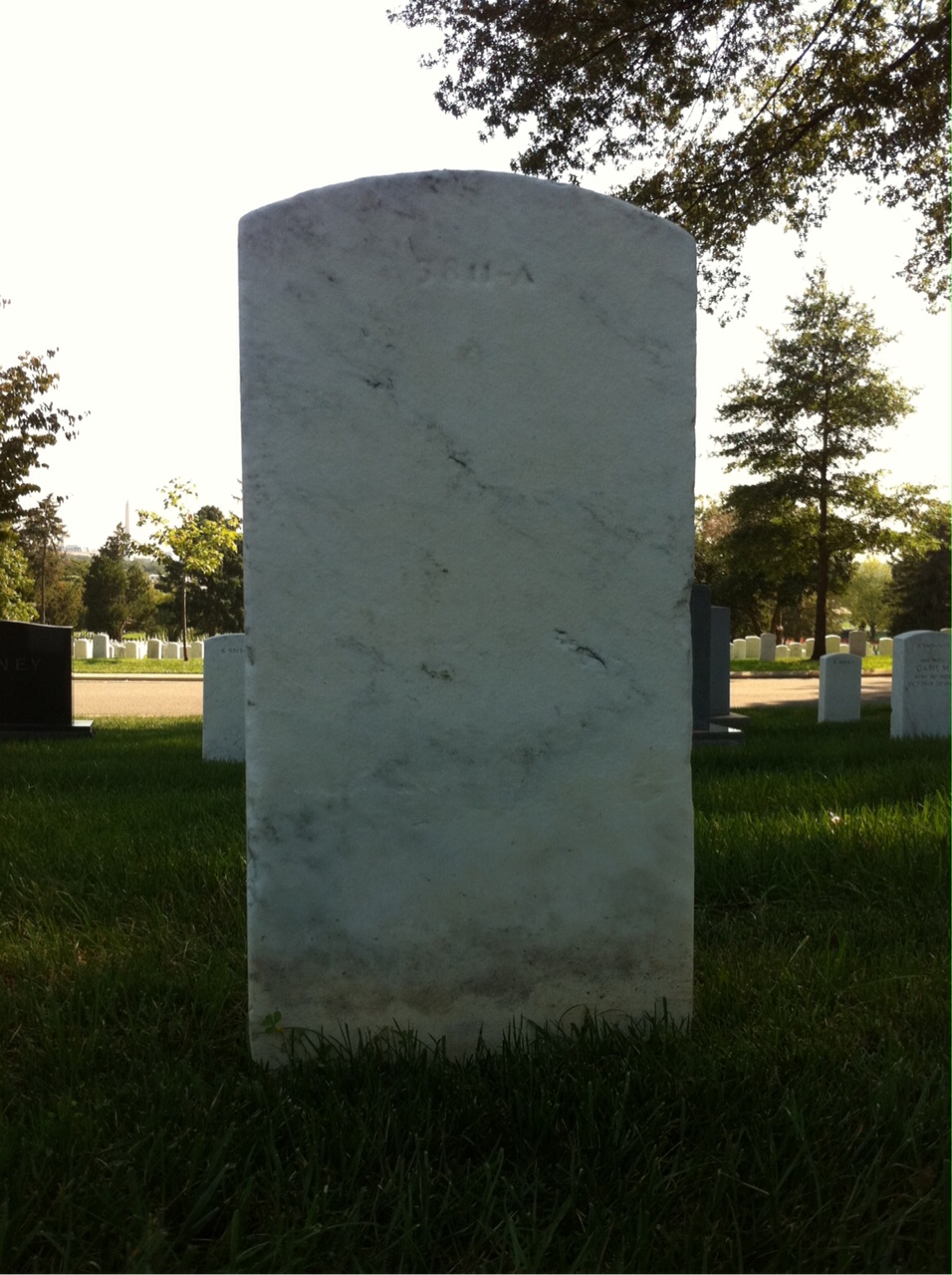 Back of headstone — Ethel Ball