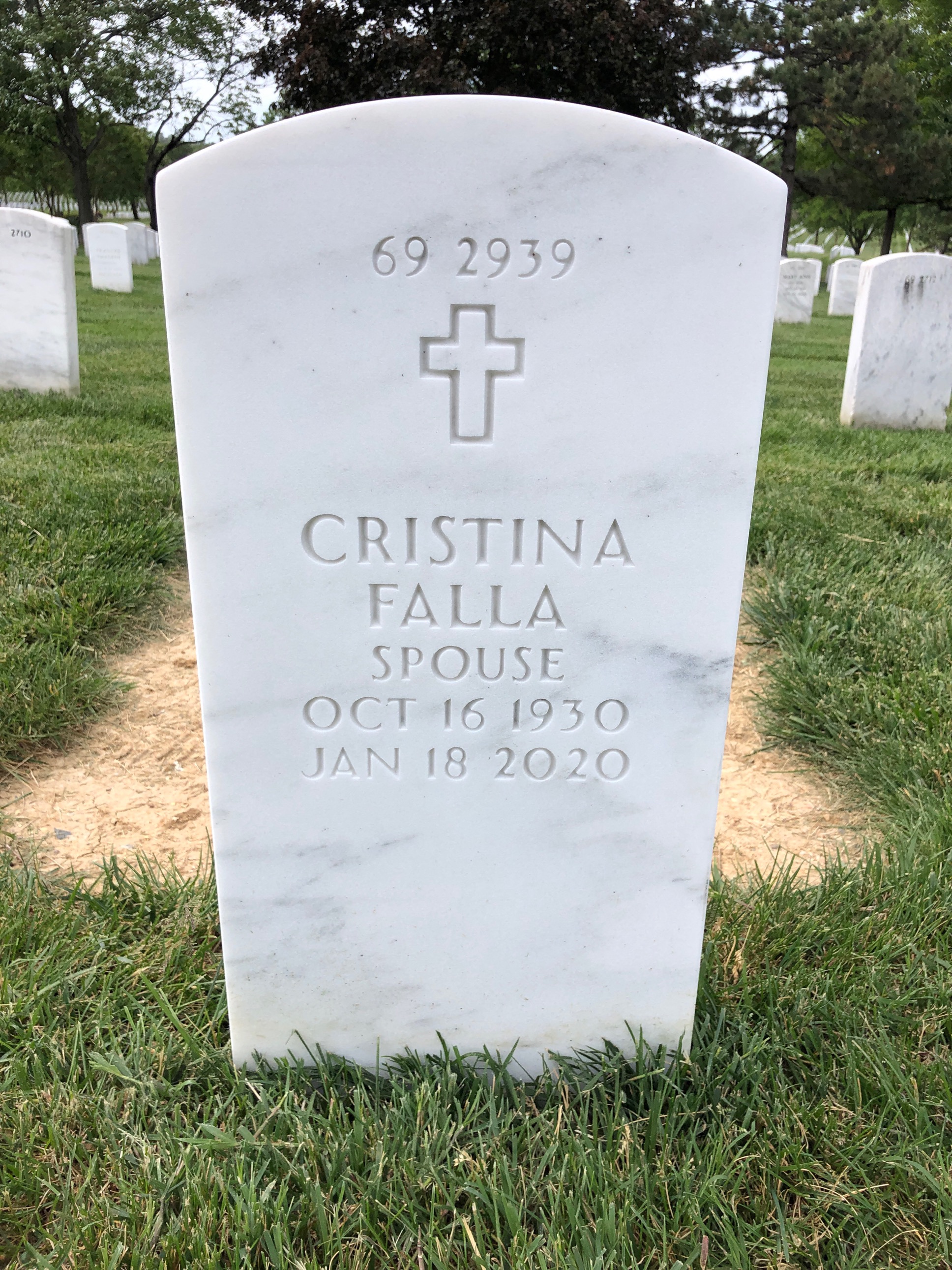 Back of headstone — Harry Drebbin