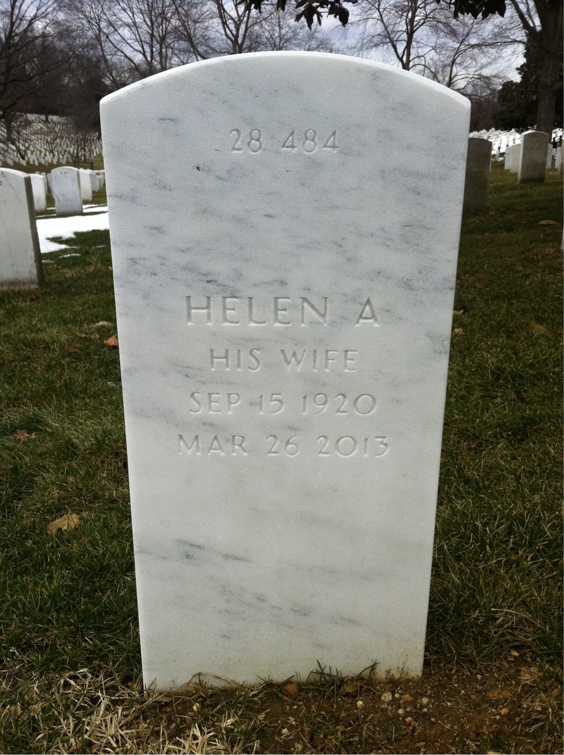 Back of headstone — Thomas Mccormick