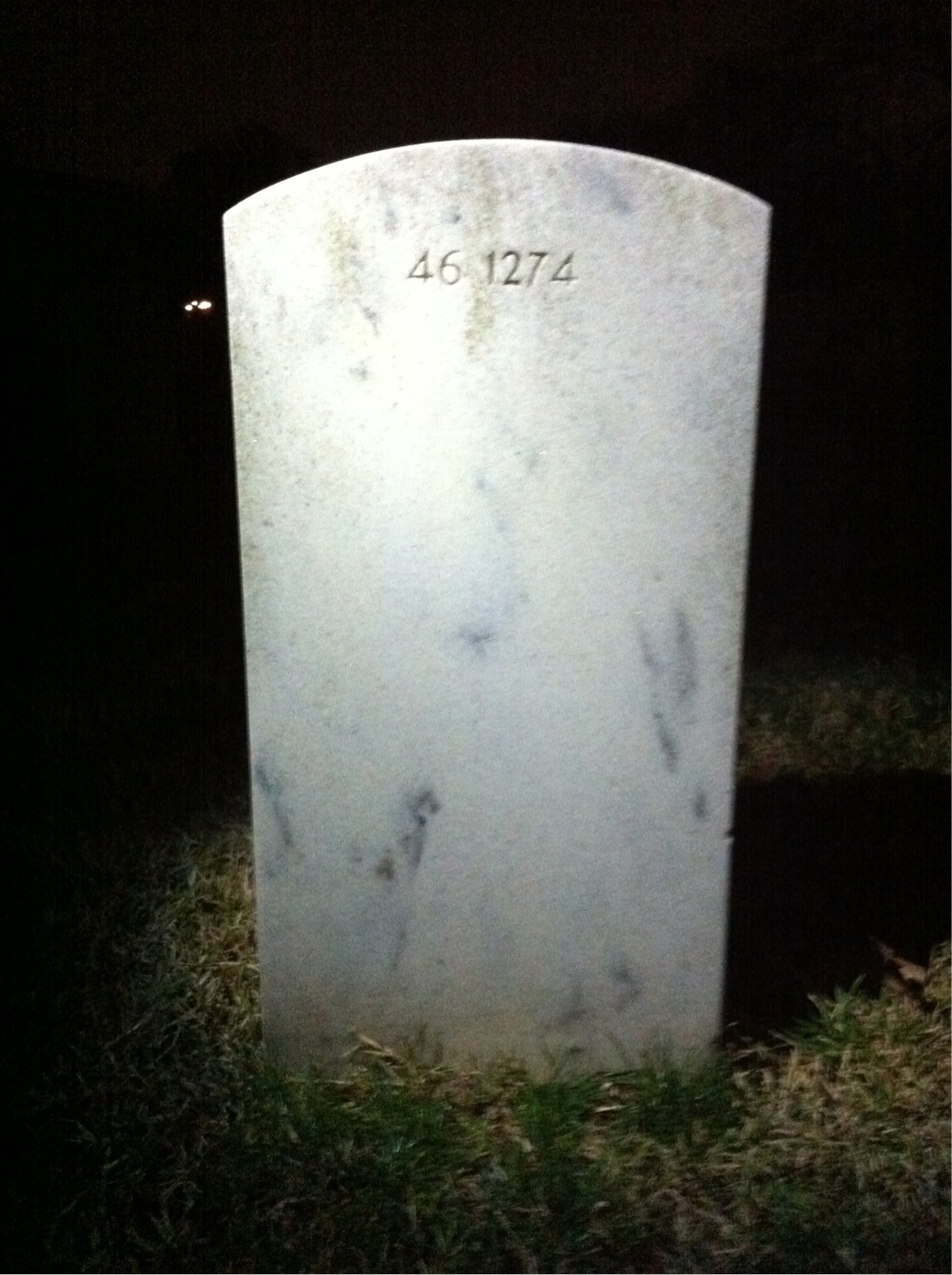 Back of headstone — Ruth Mills