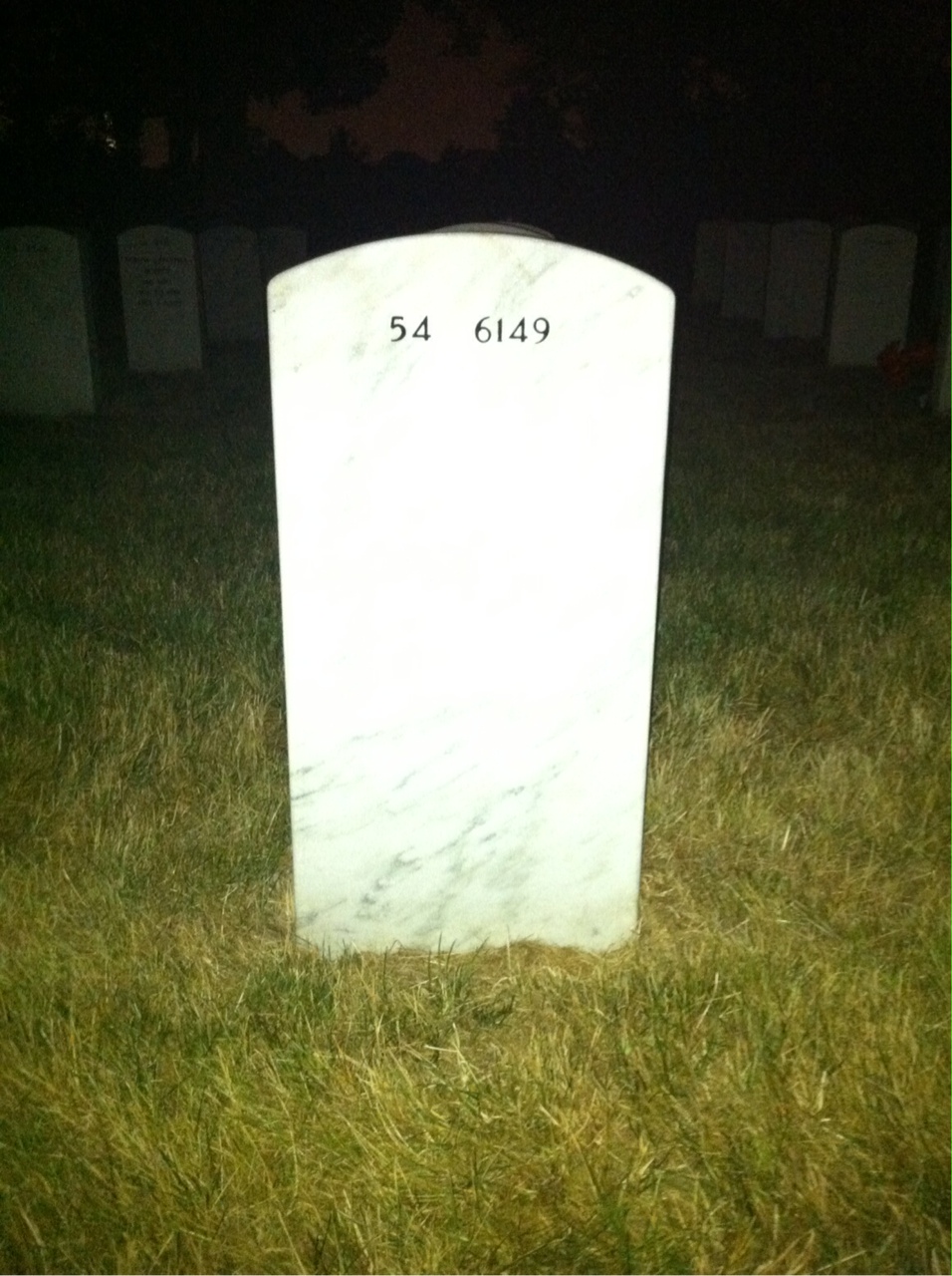 Back of headstone — Theodore Martens