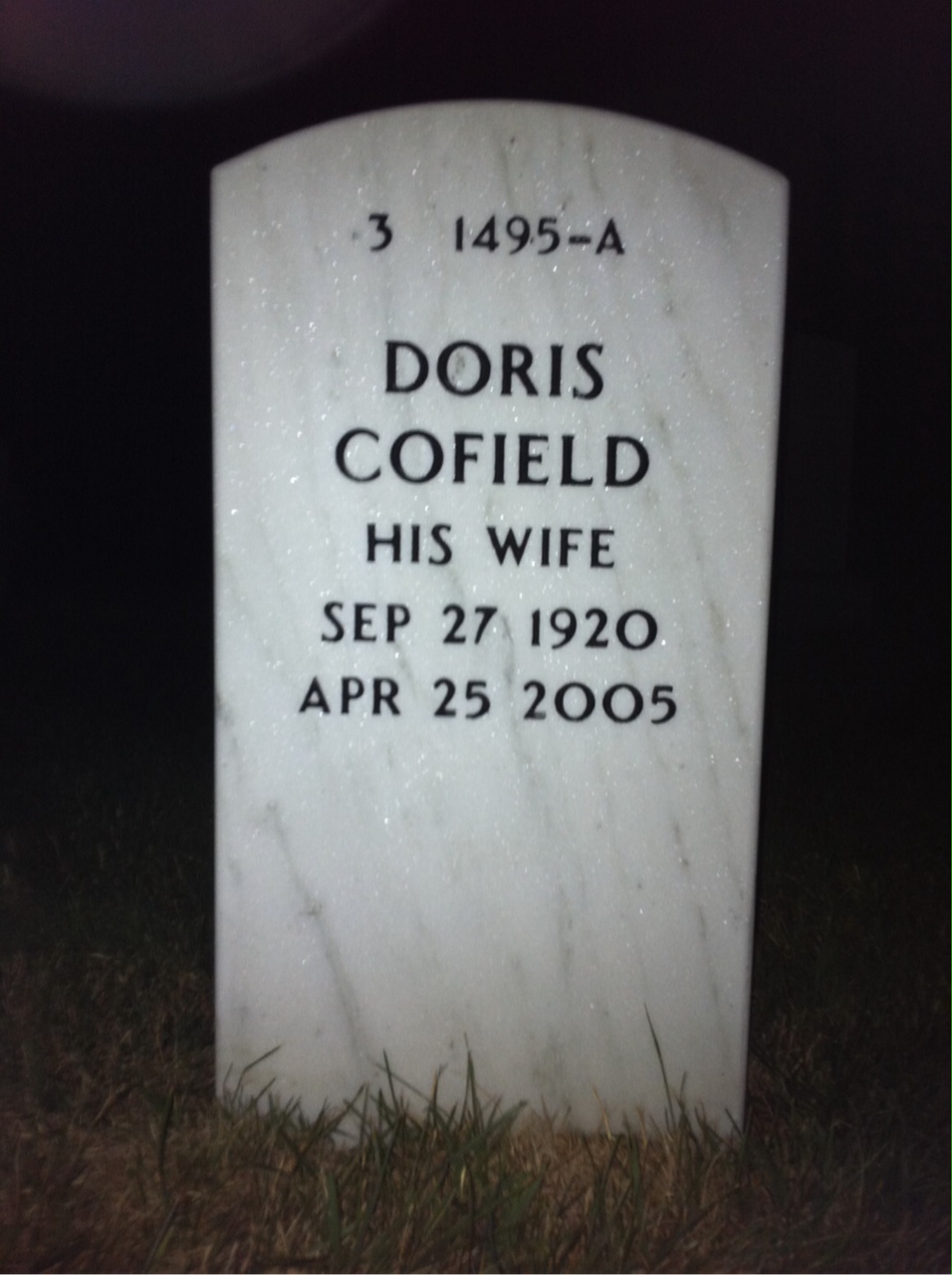 Back of headstone — Martin Tannen