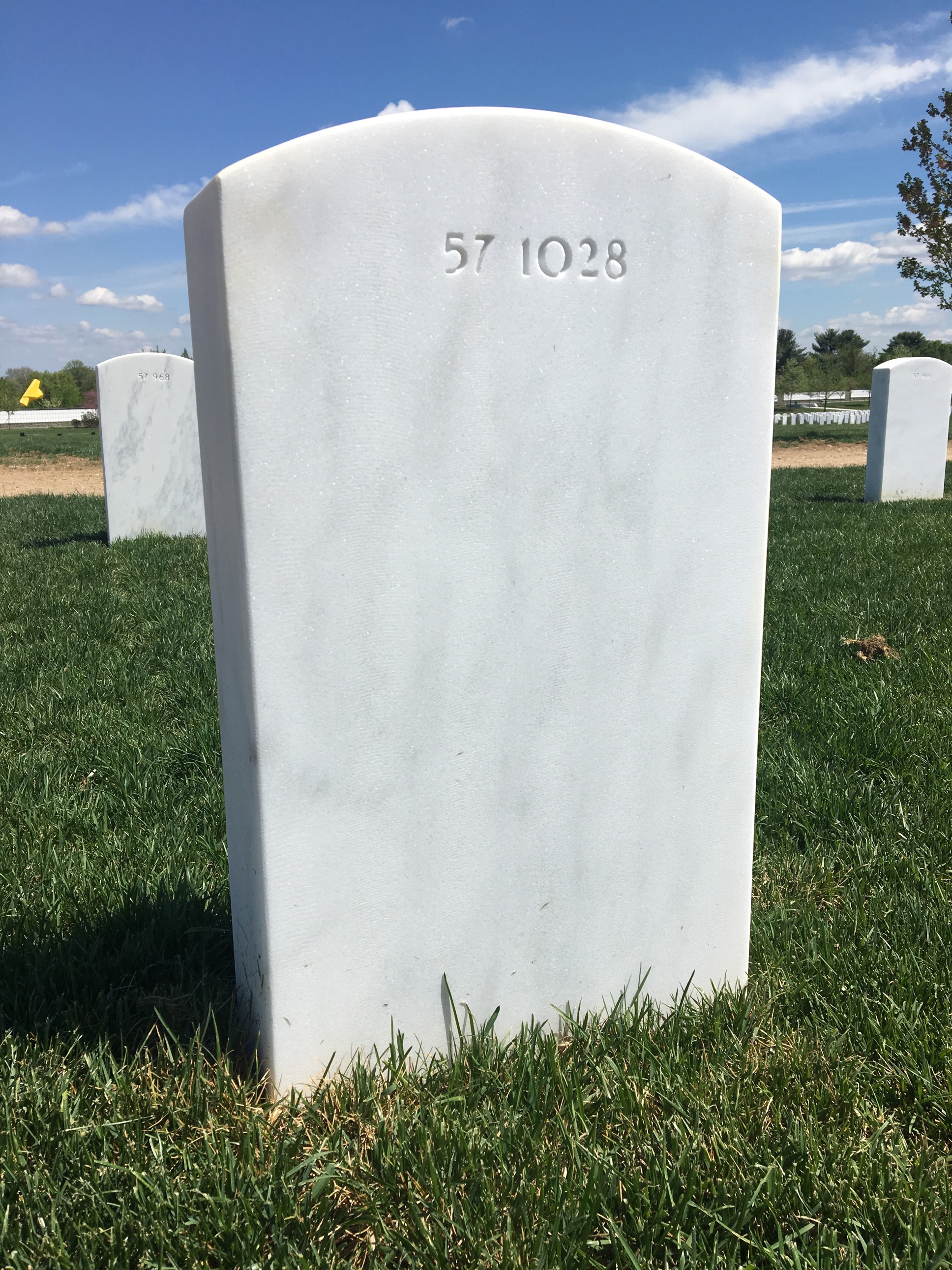 Back of headstone — William Basil Boyden