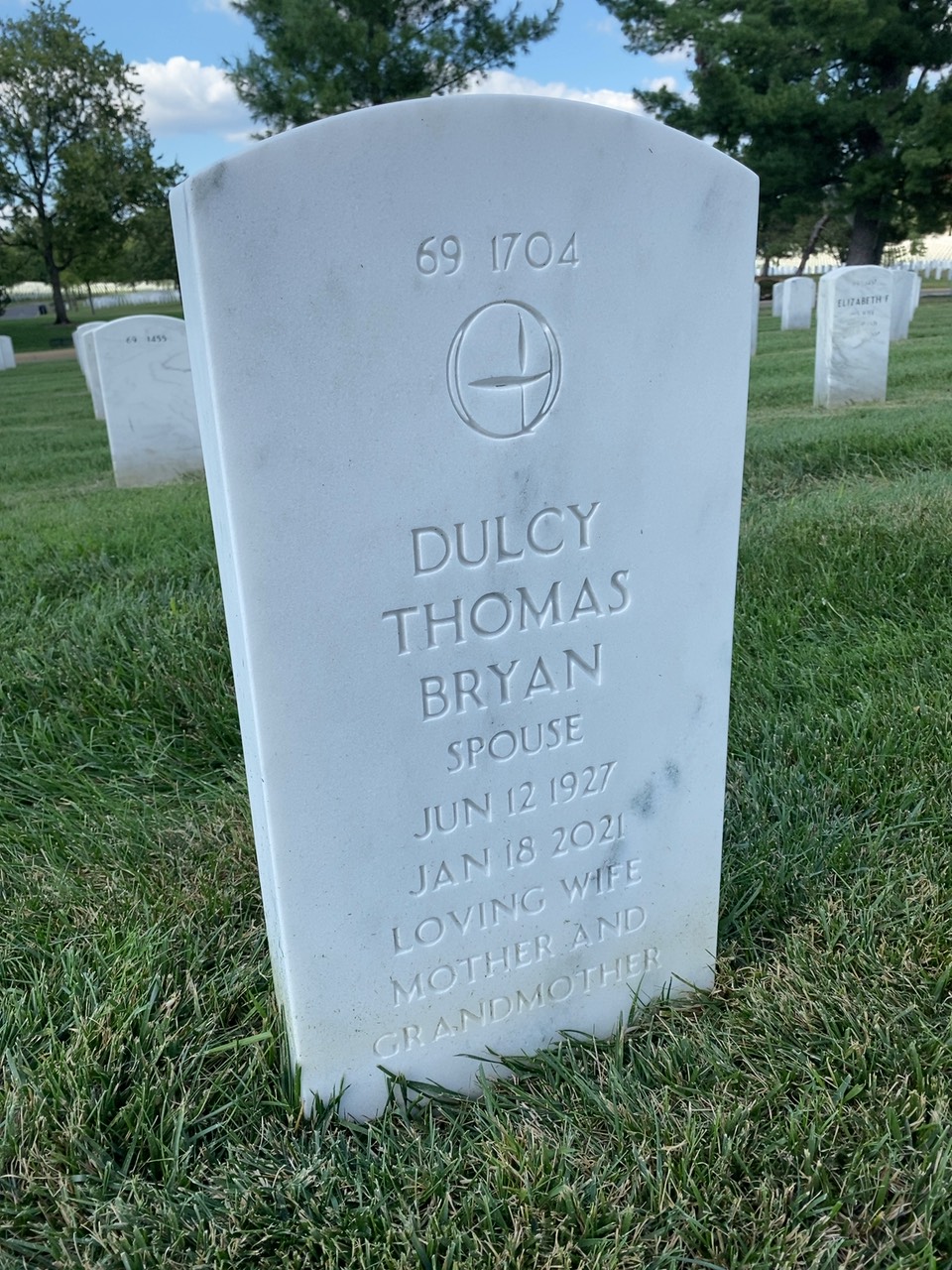 Back of headstone — George Bryan