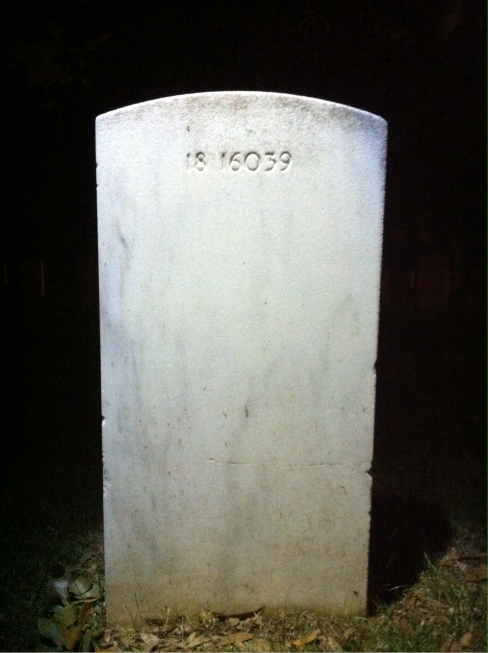 Back of headstone — Frances Mcninch