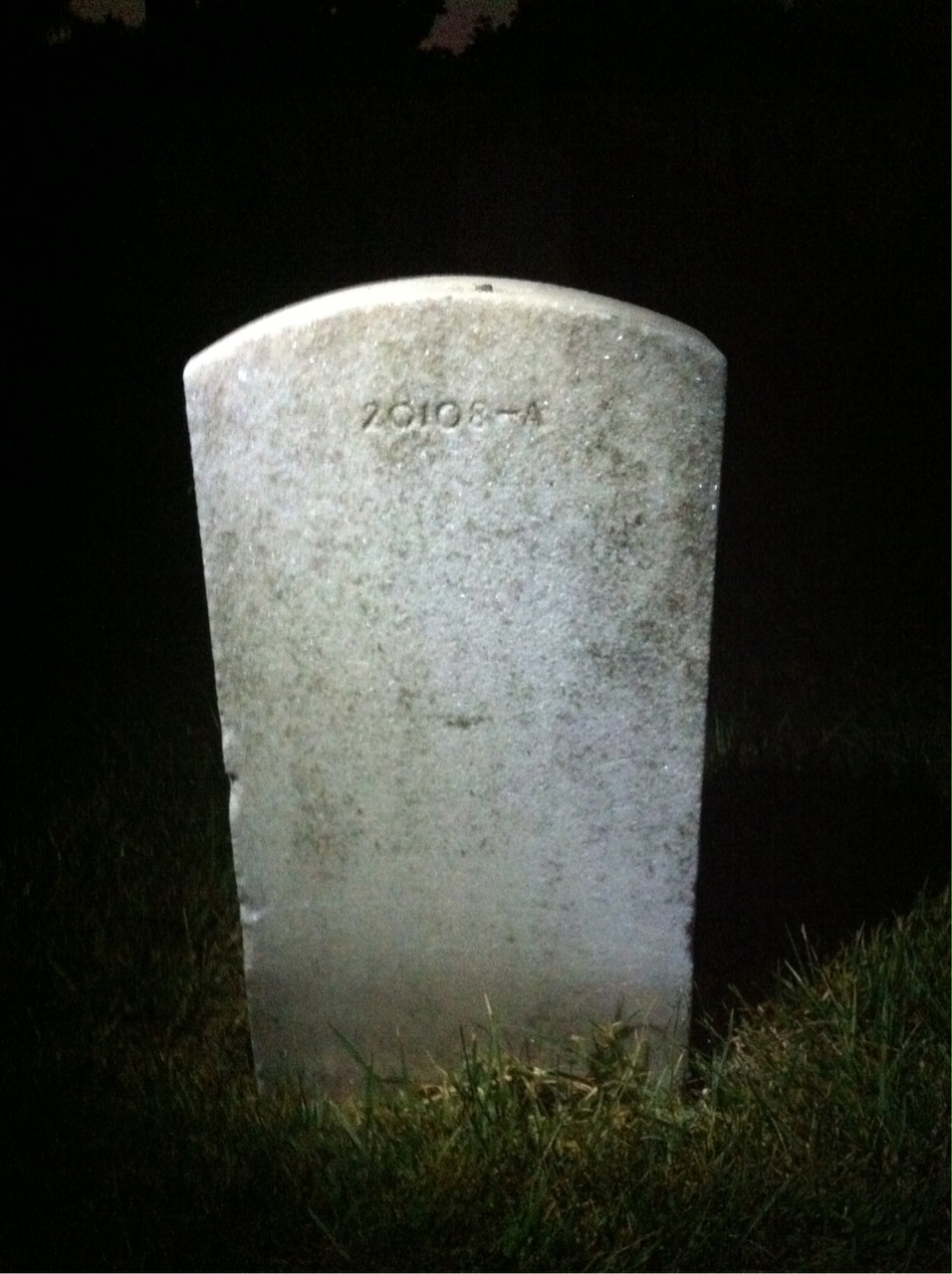 Back of headstone — Ethan Allen