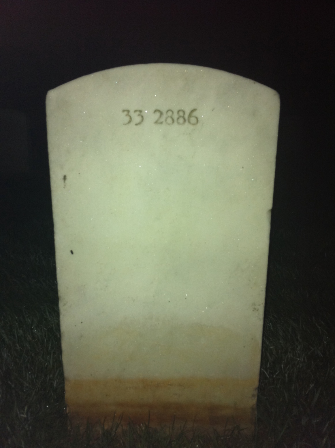 Back of headstone — Charles Morse