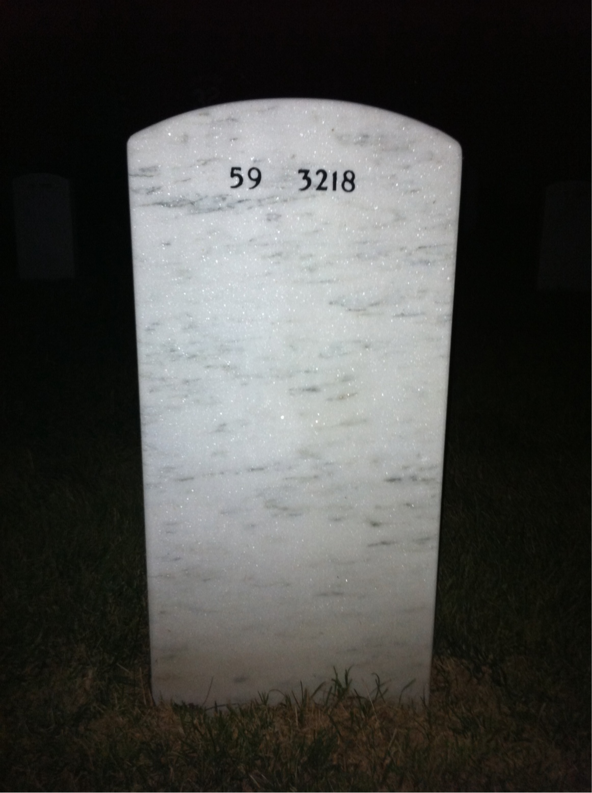 Back of headstone — Fiorenzo Losco