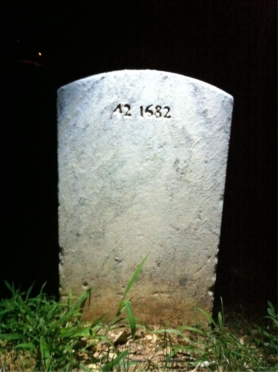 Back of headstone — Lincoln Arrington