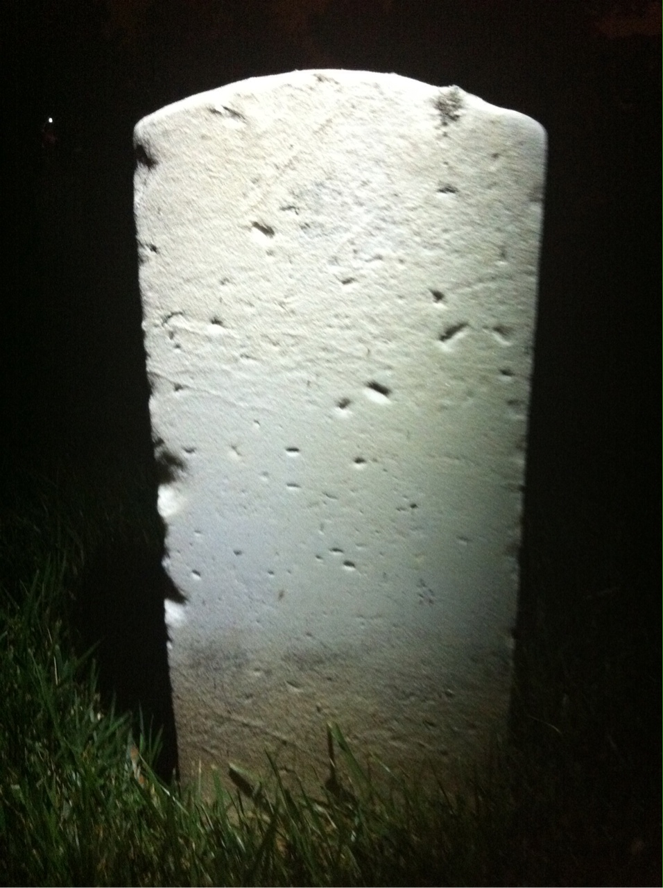 Back of headstone — William Bailey