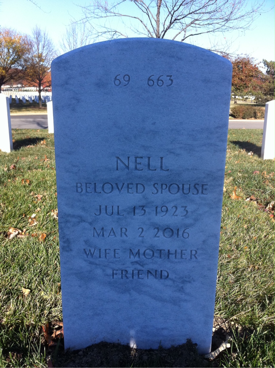Back of headstone — Leo Milich