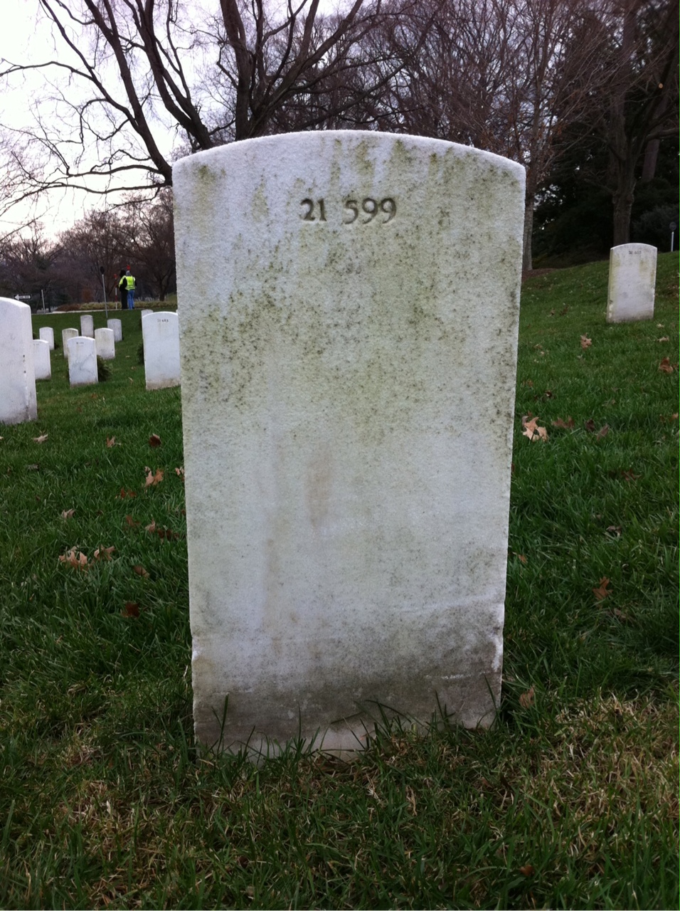 Back of headstone — Theresa Muller