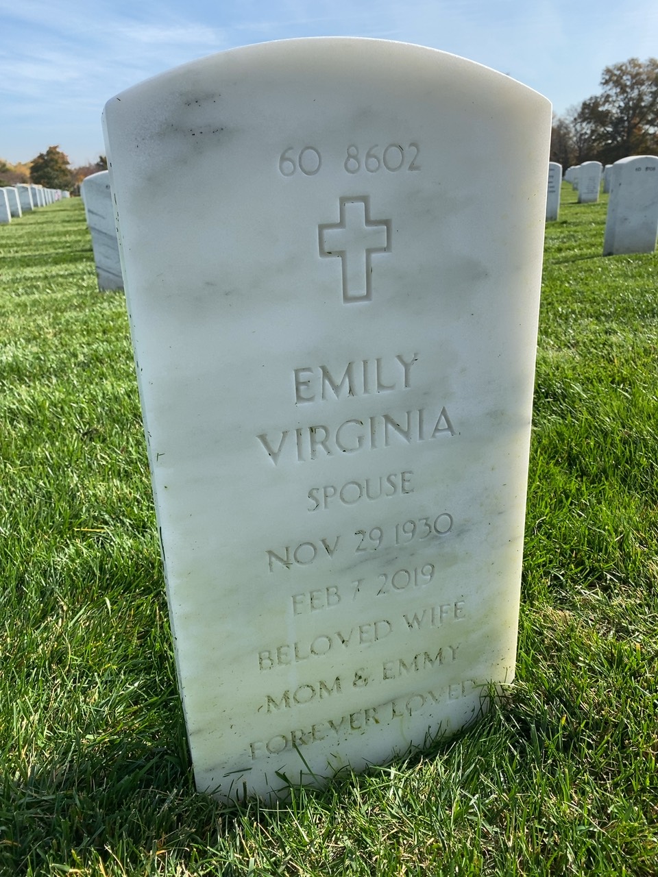 Back of headstone — Paul Hilty