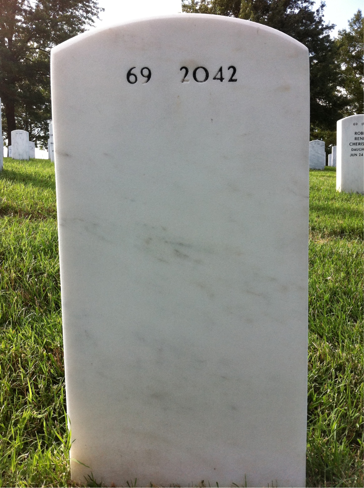 Back of headstone — Joseph Delehanty