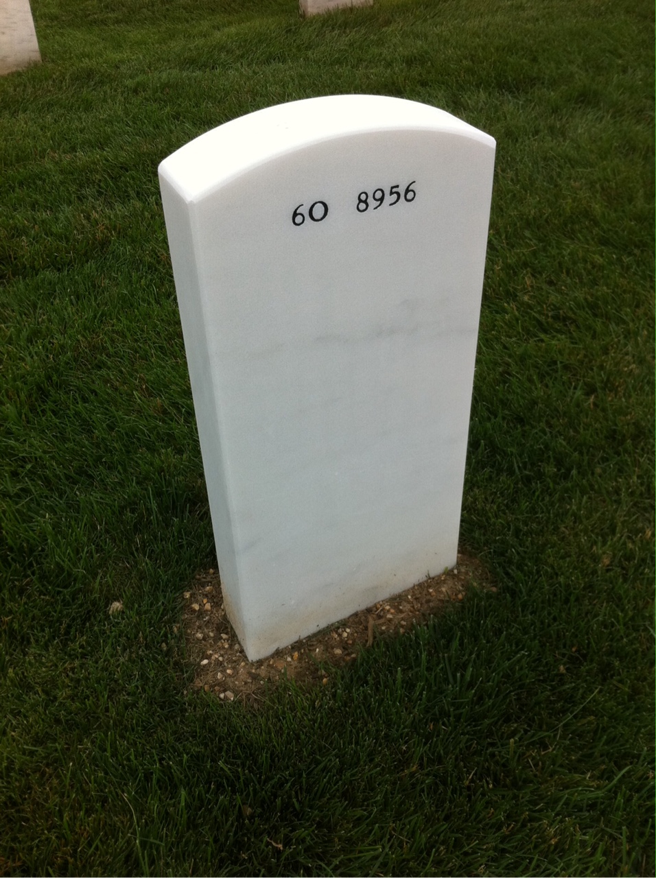 Back of headstone — Philip Levin