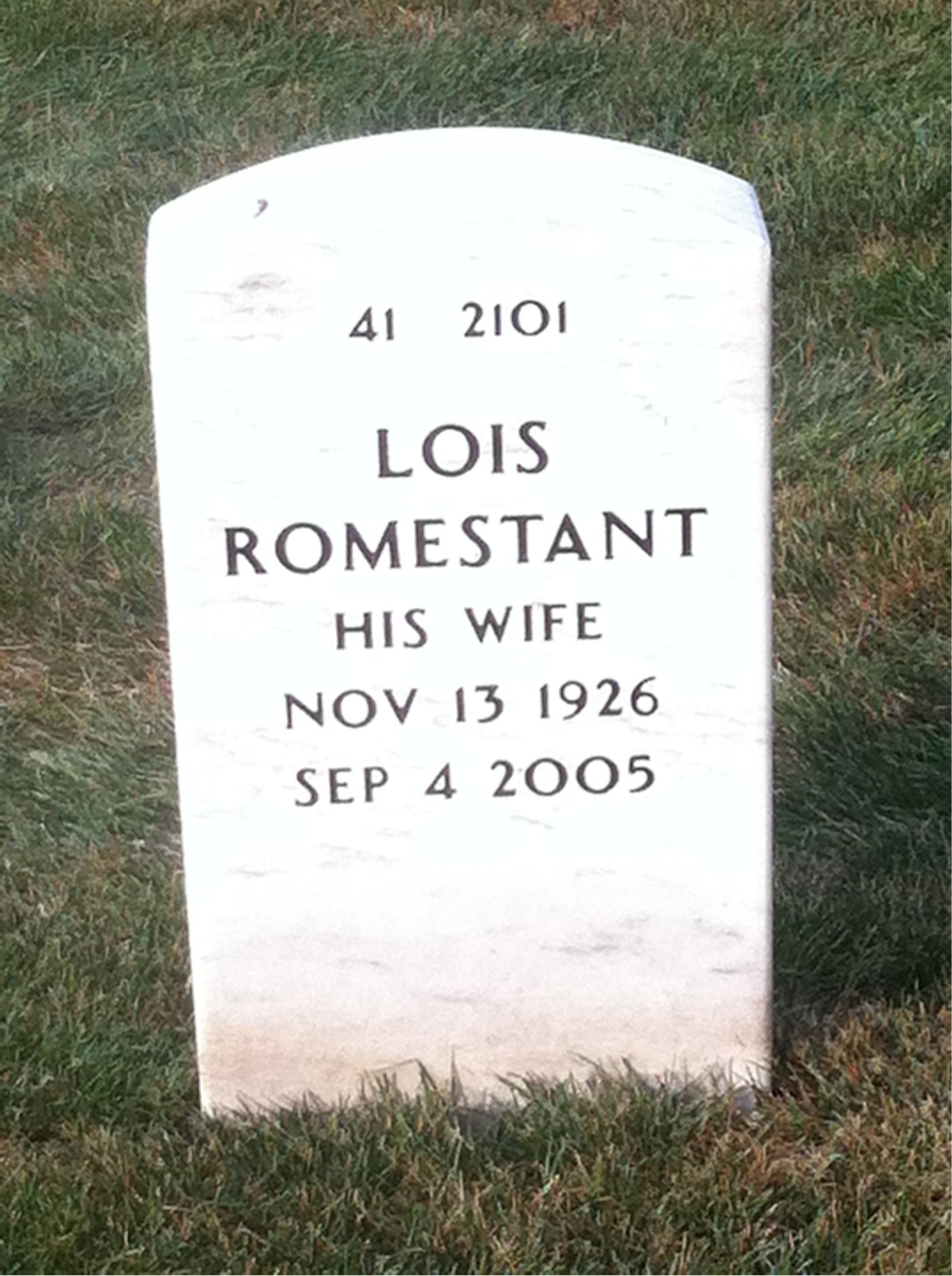 Back of headstone — Edward Semonin