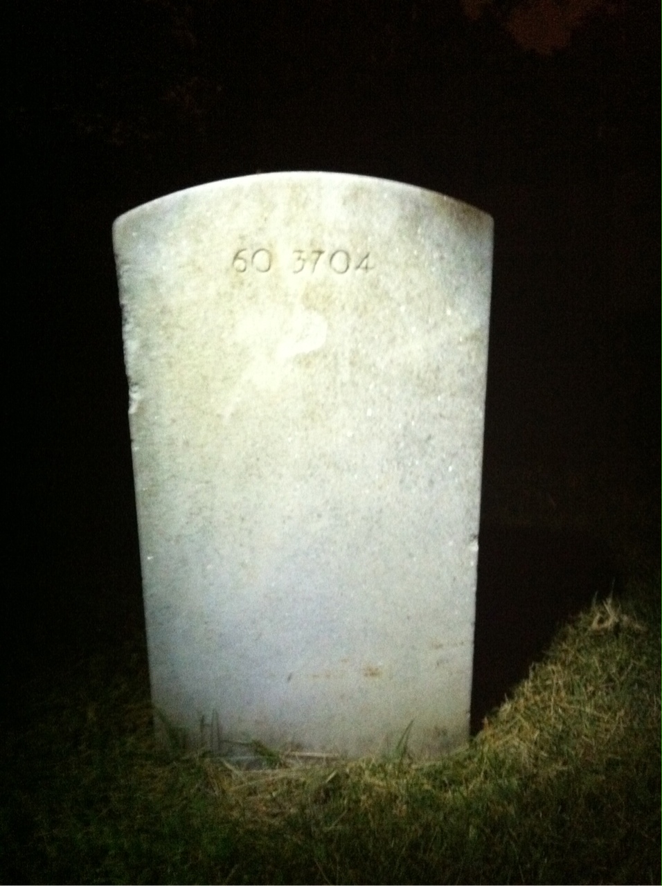 Back of headstone — Neal Vain